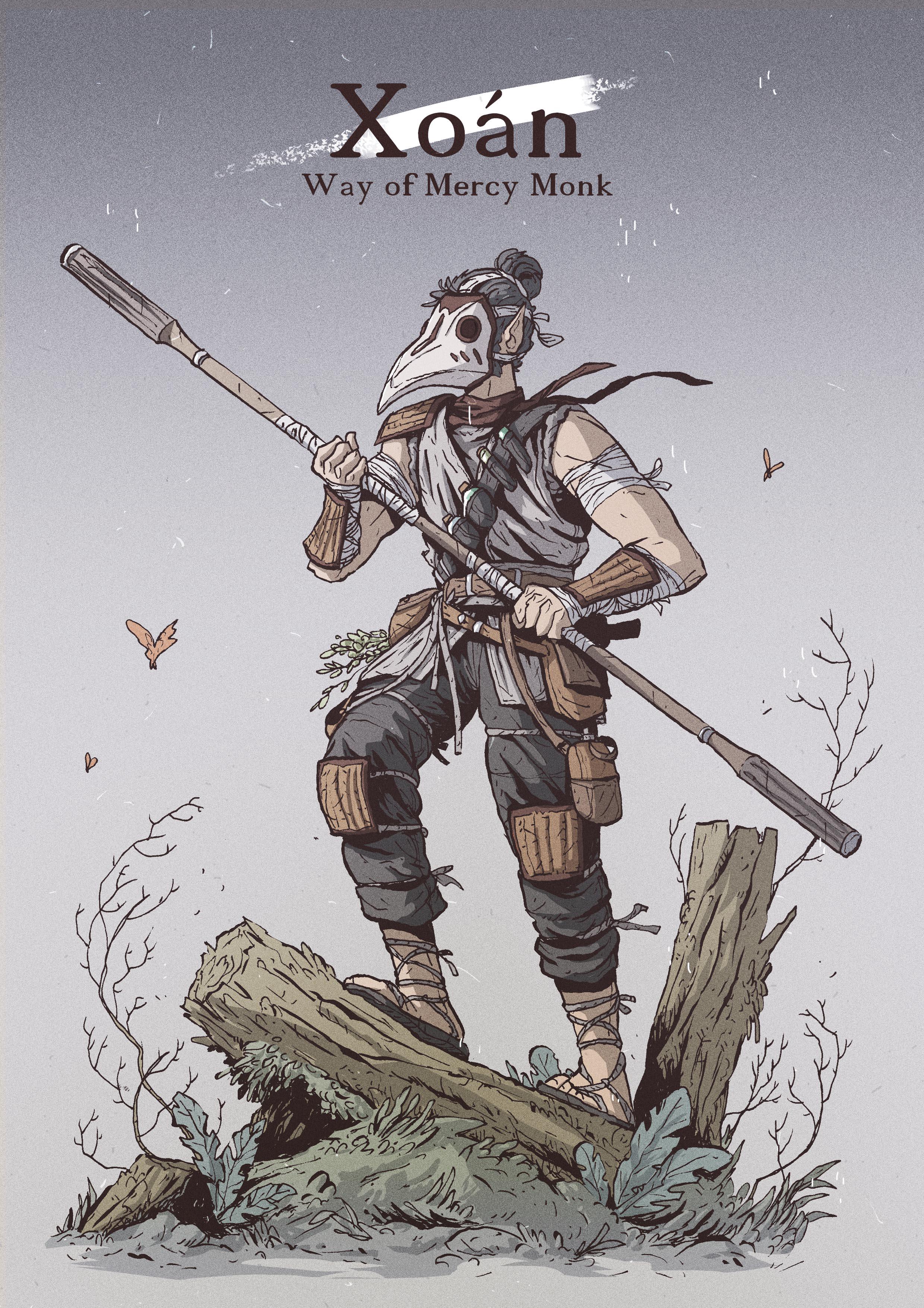 [Art] Xoan, Wood Elf Monk r/DnD