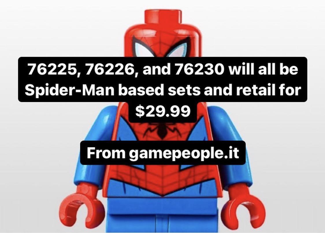 Some Spider Man sets! Place your bets : Legoleak
