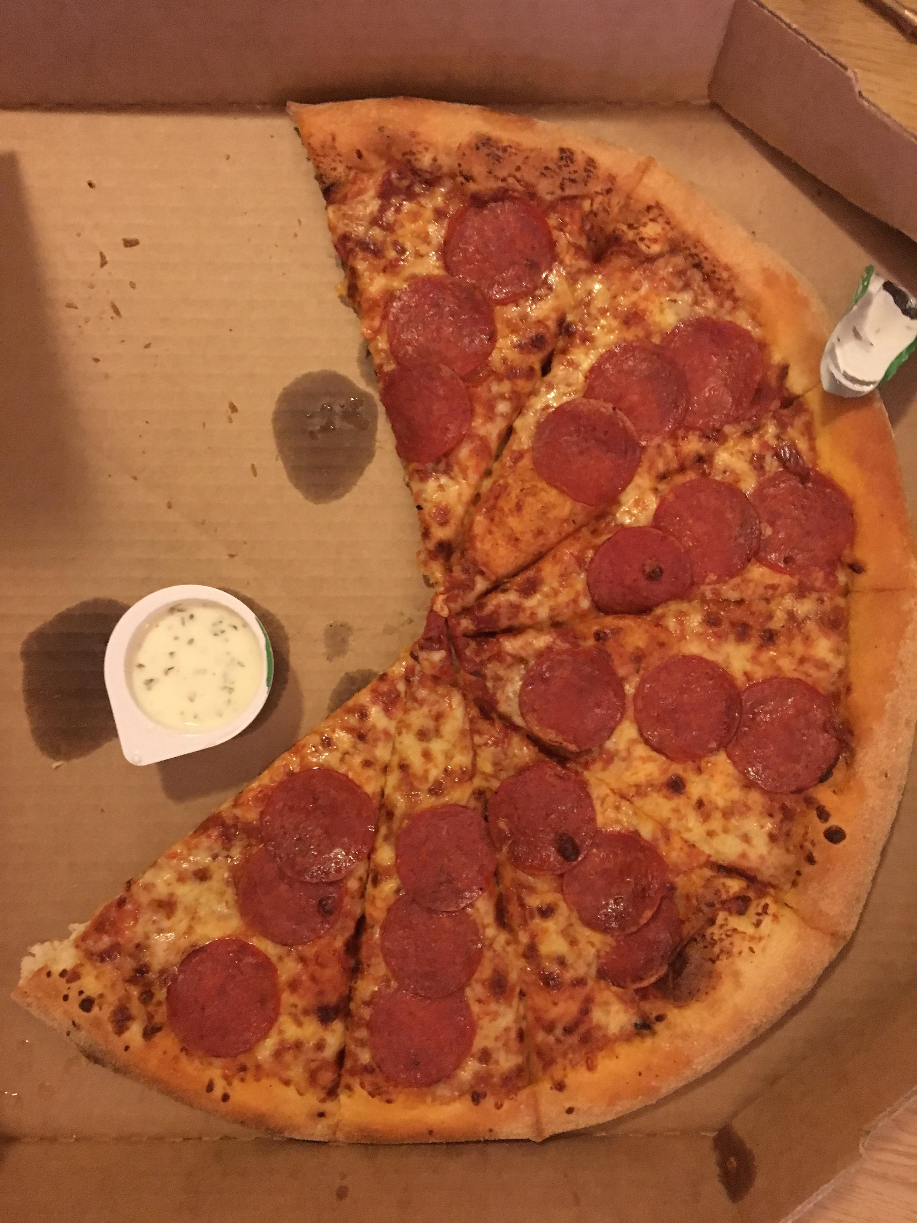 To the dominos person who made my pizza you get me like no one else