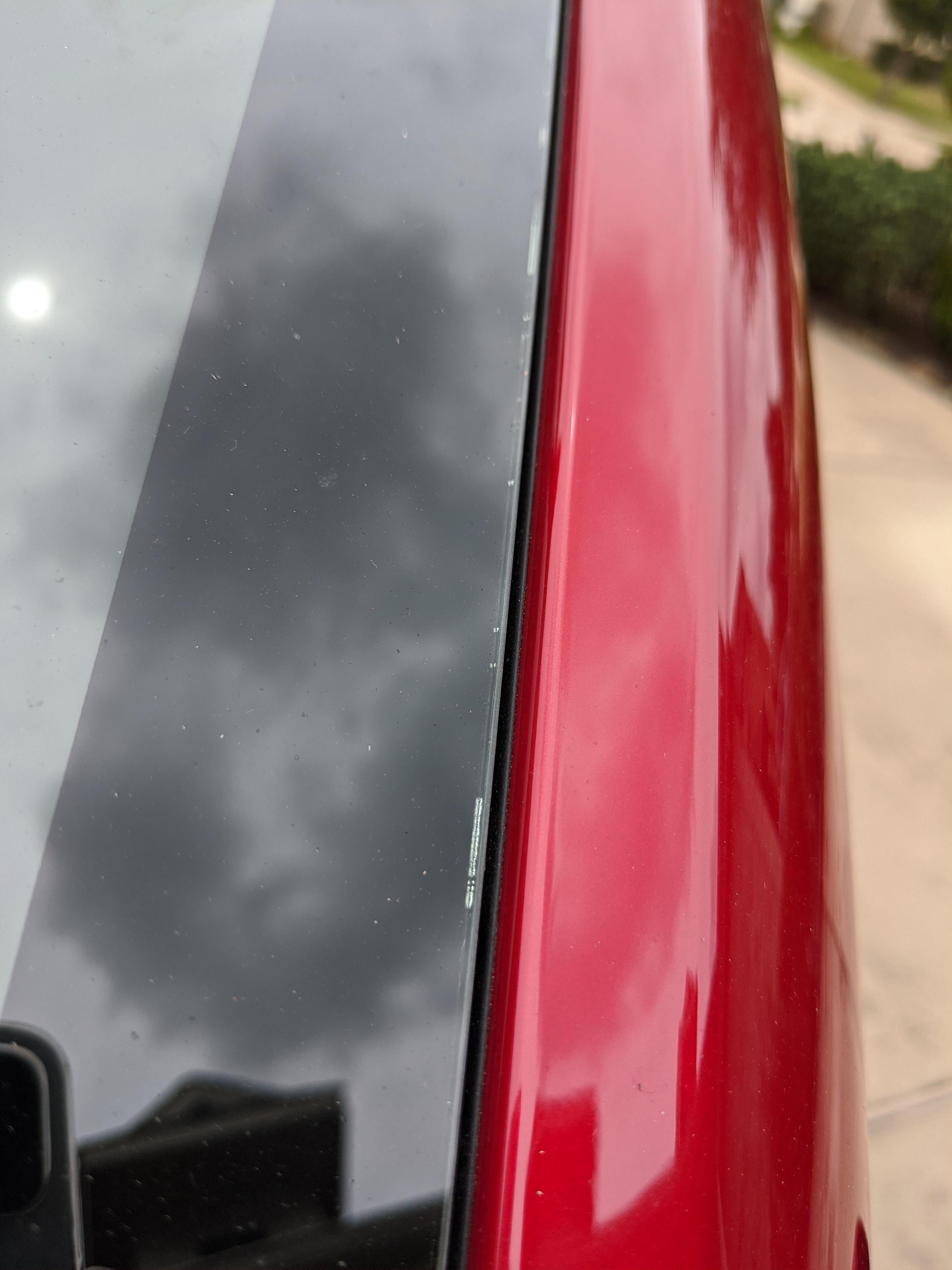 I have a few tiny bubbles on my side windshield near the A pillar after