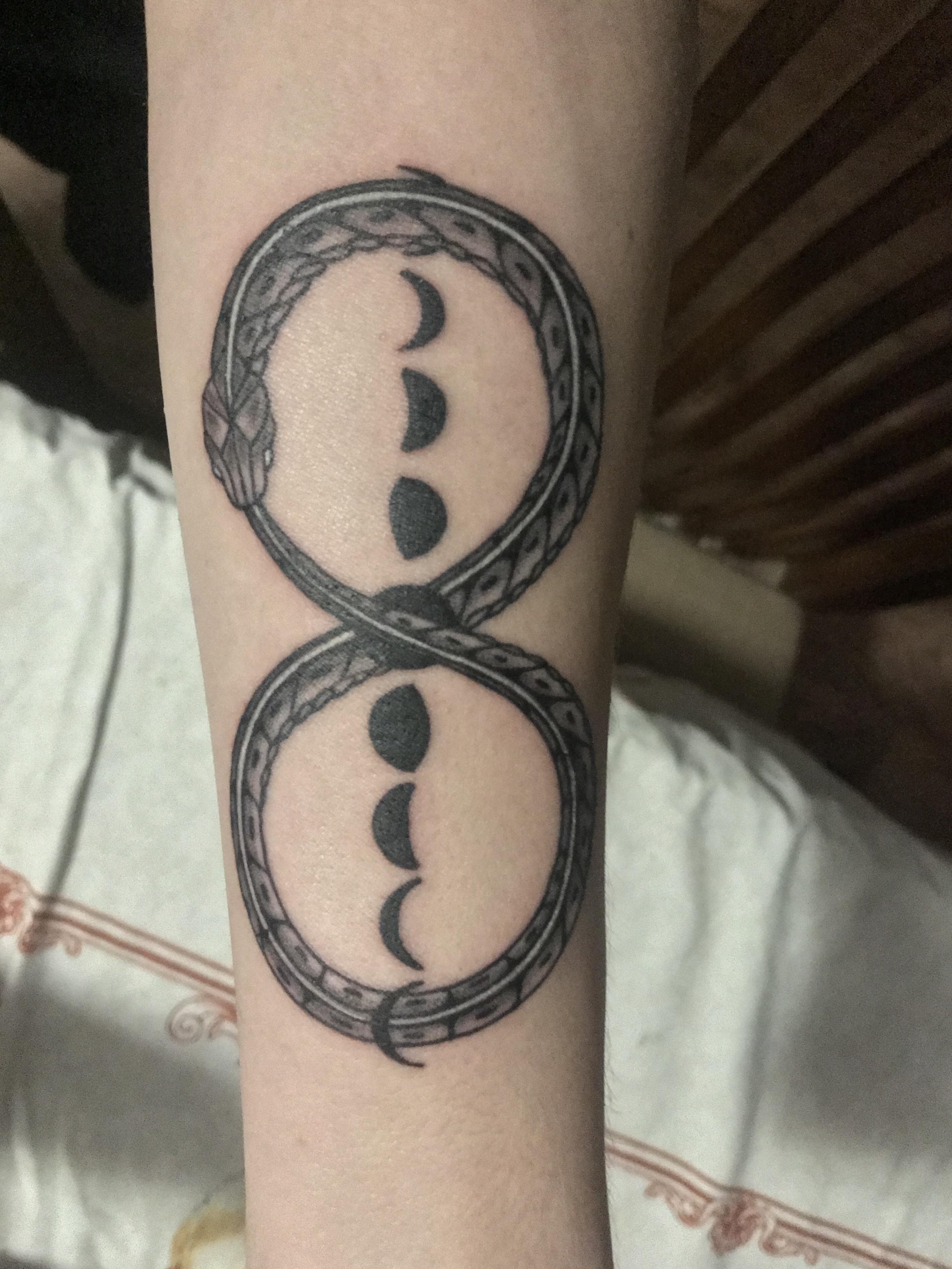 Ouroborus by Steven at Greenseed, Sheboygan. tattoos