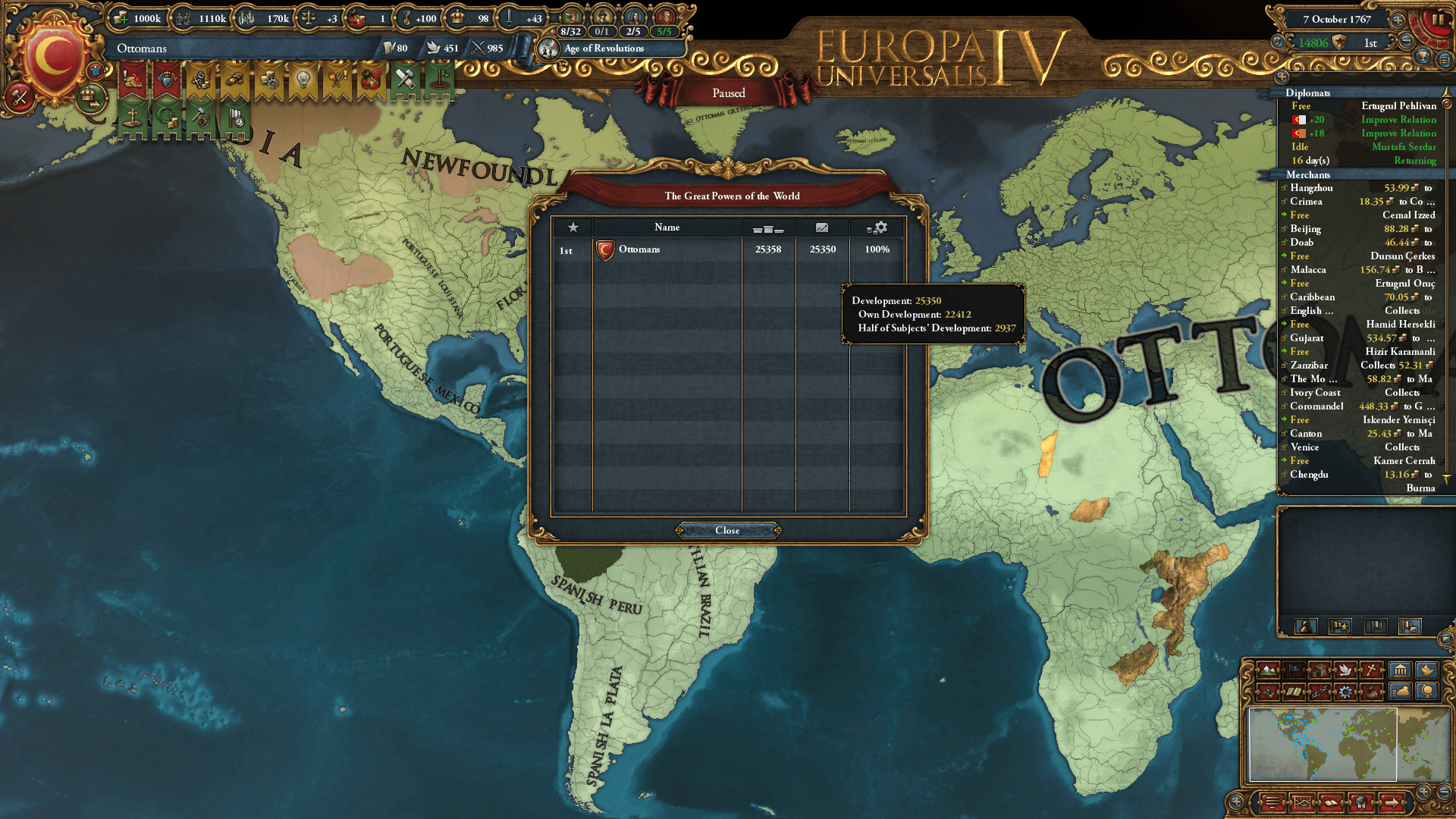 Just finished my first Ottomans game ever. It was fun so I decided to