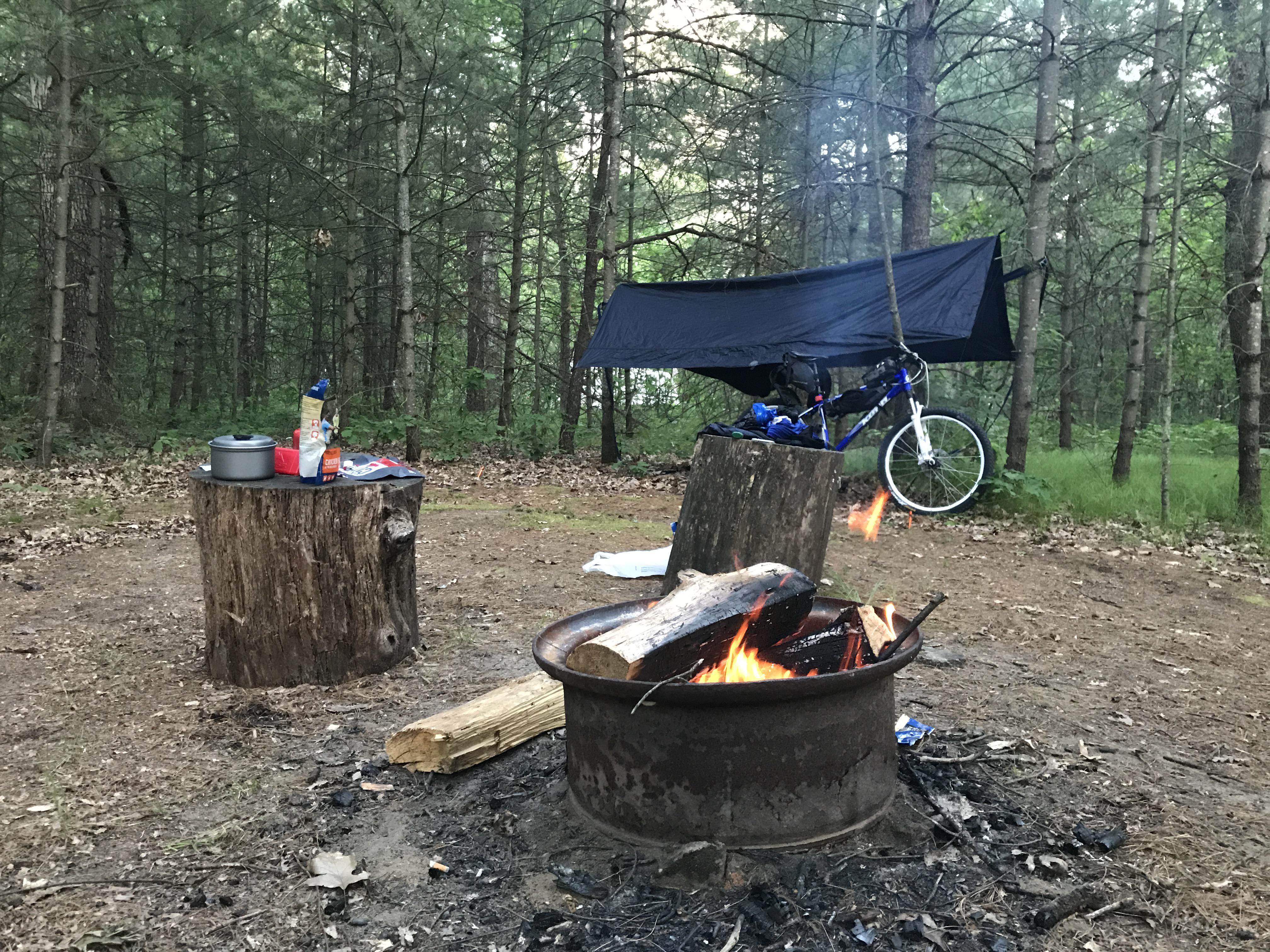 9 hammock nights during a backpacking trip in Michigan. Grand Rapids