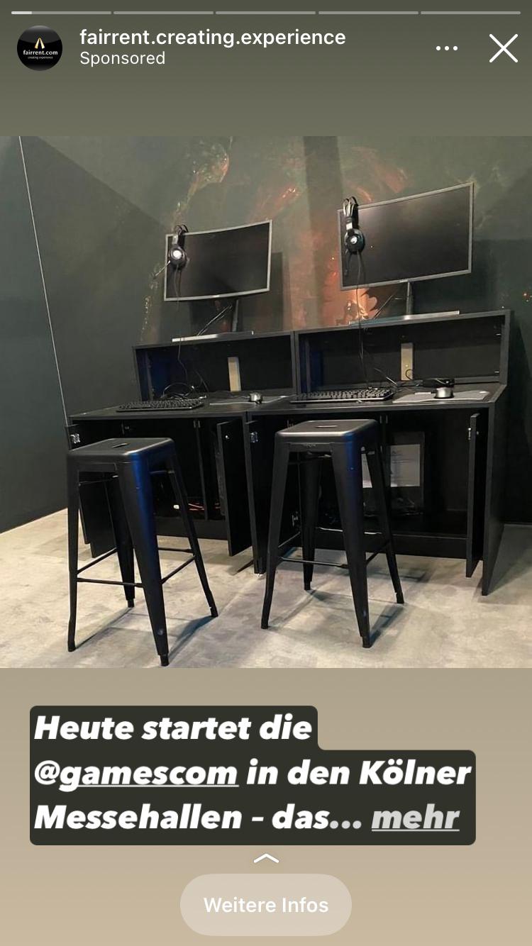 Furniture rental company advertises their setup. r/RateMySetup