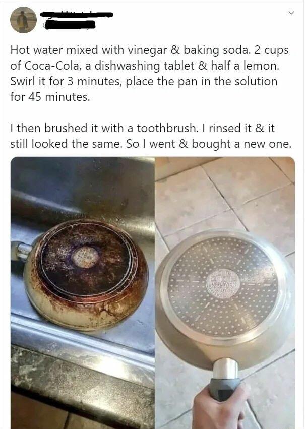 Cleaning a frying pan r/yesyesyesno