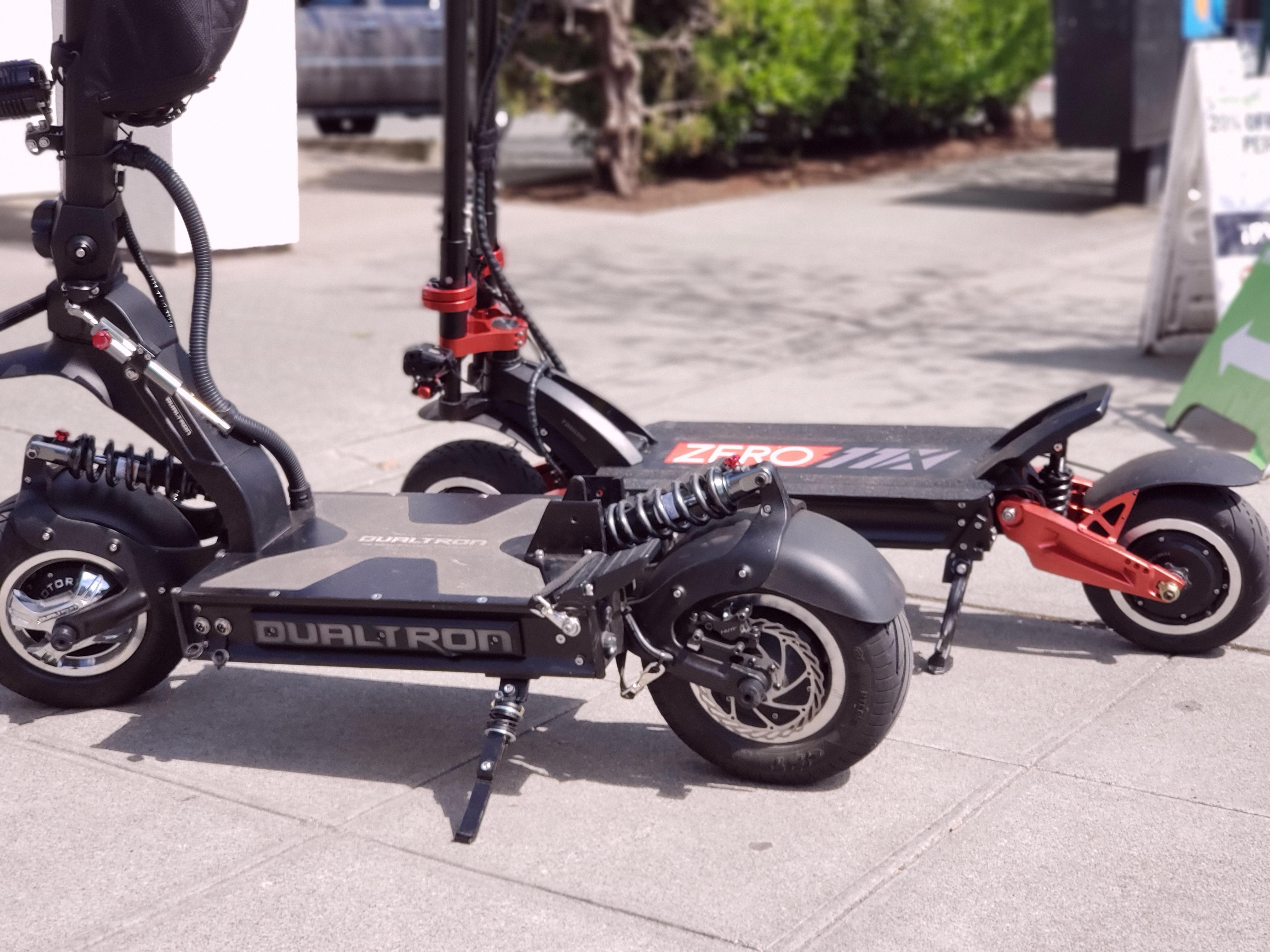 Two very different scooters. They look so similar but it's two