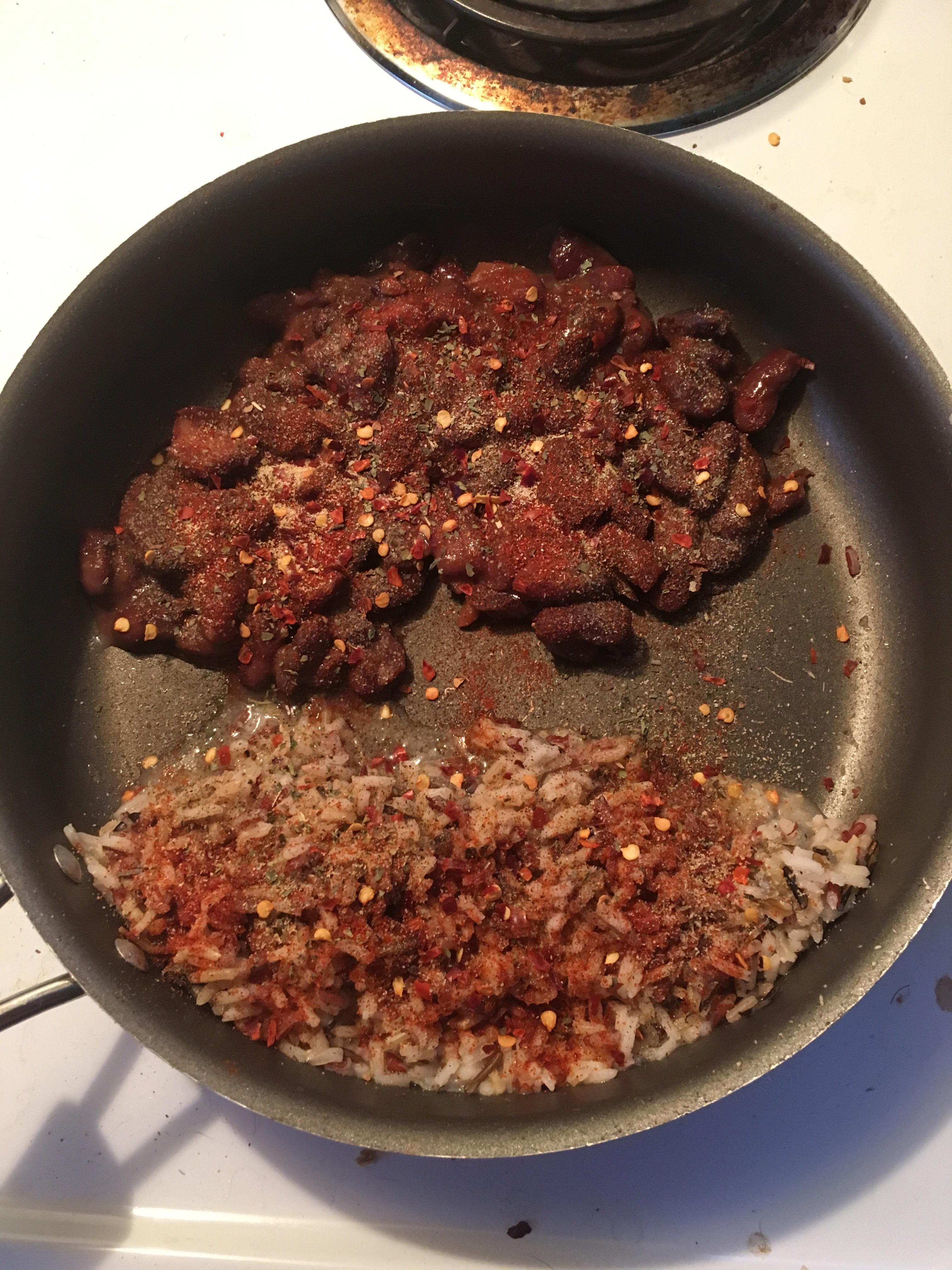 [Homemade] Spicy Red Kidney Beans and Wild Rice r/food