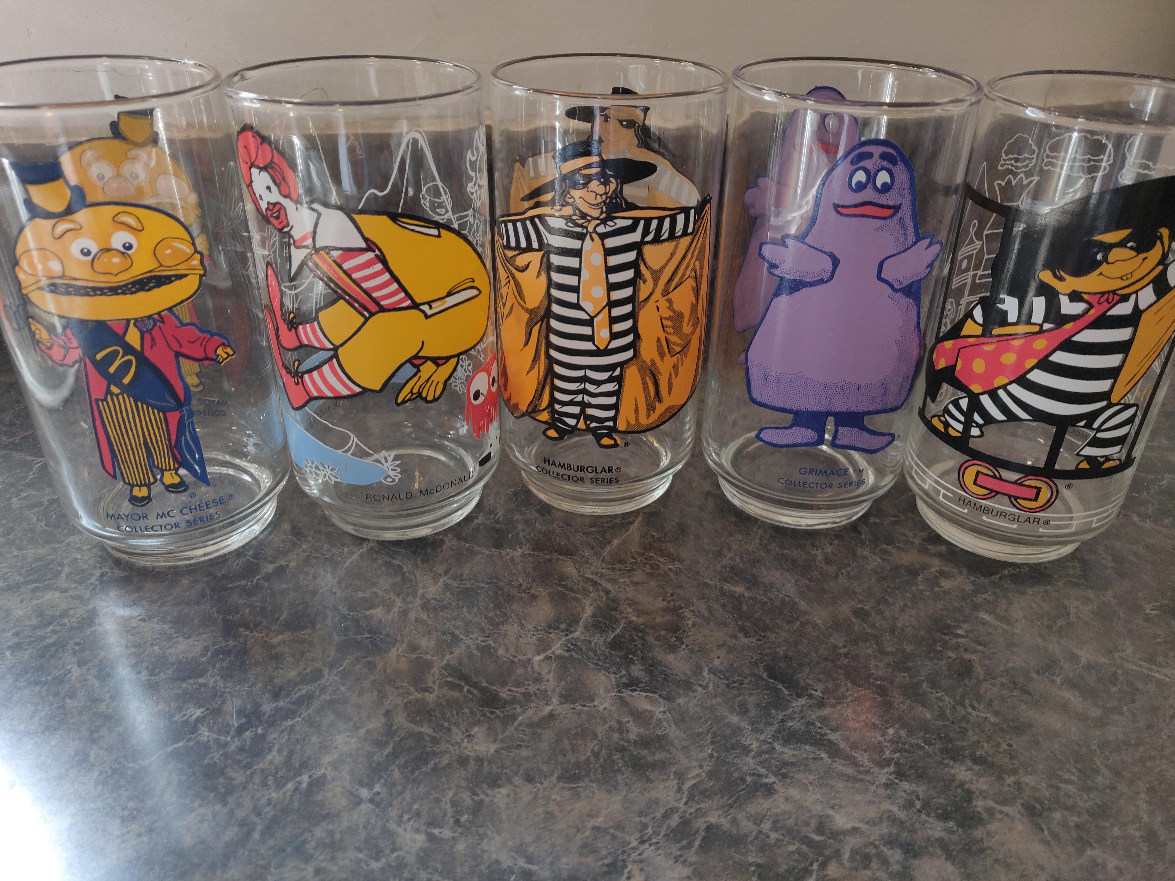 McDonald's Collectors Glasses I was most excited for Mayor McCheese. The Ronald and the