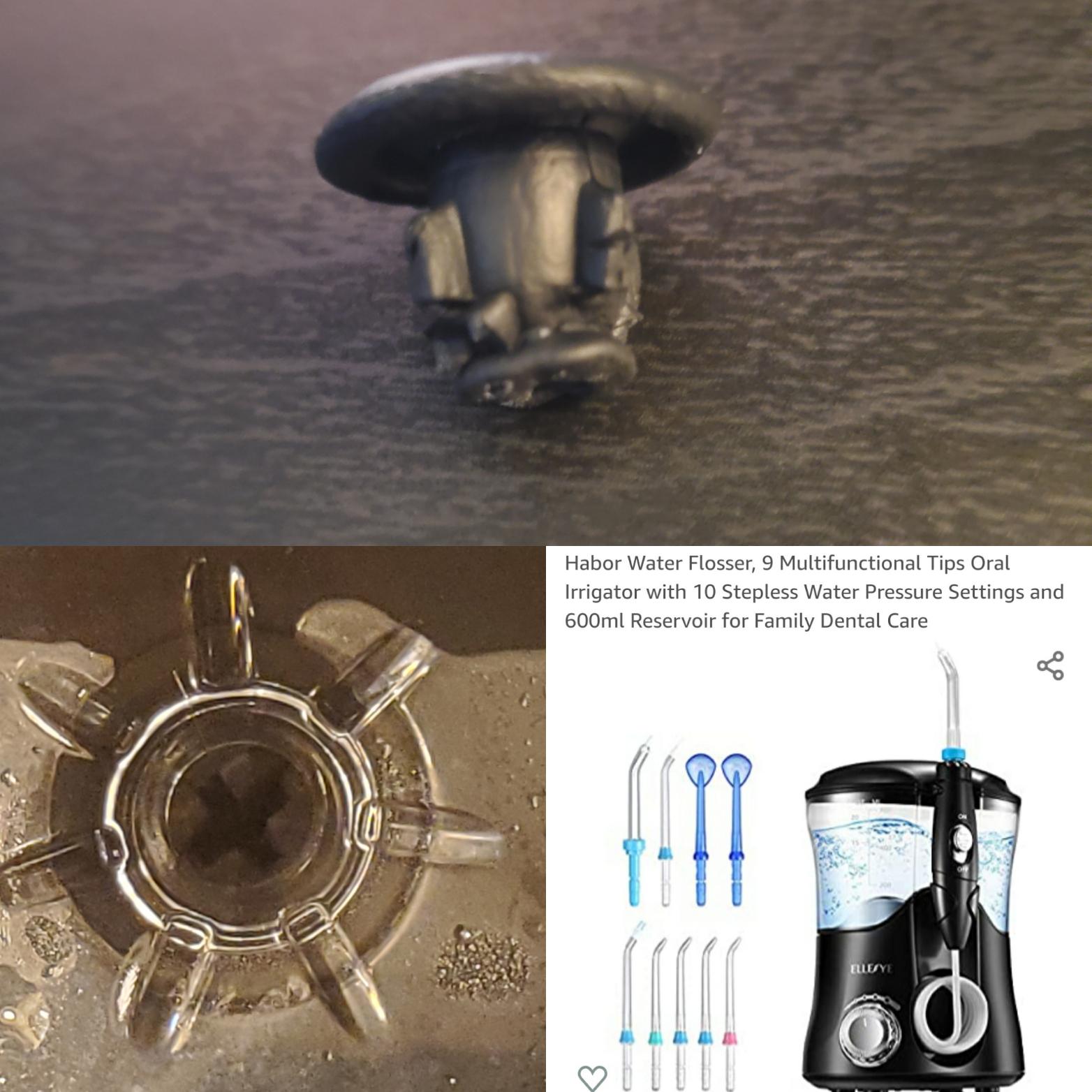 A replacement reservoir gasket for my water flosser. It doesn't look