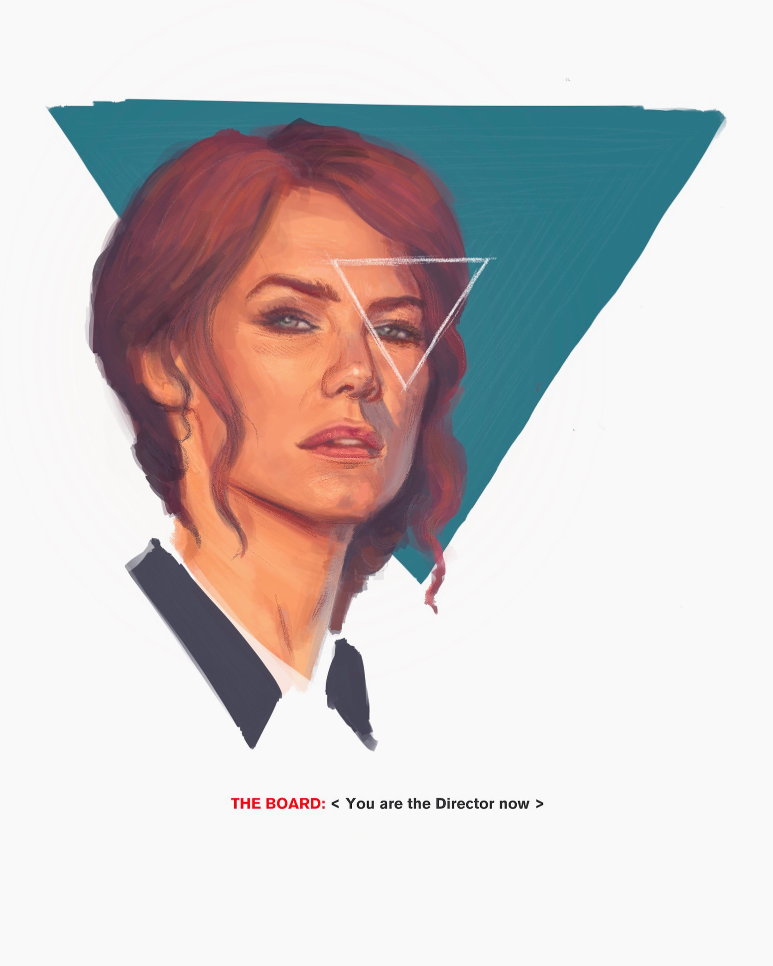 A portrait of Director Faden I made after finishing this wonderful game last week. controlgame