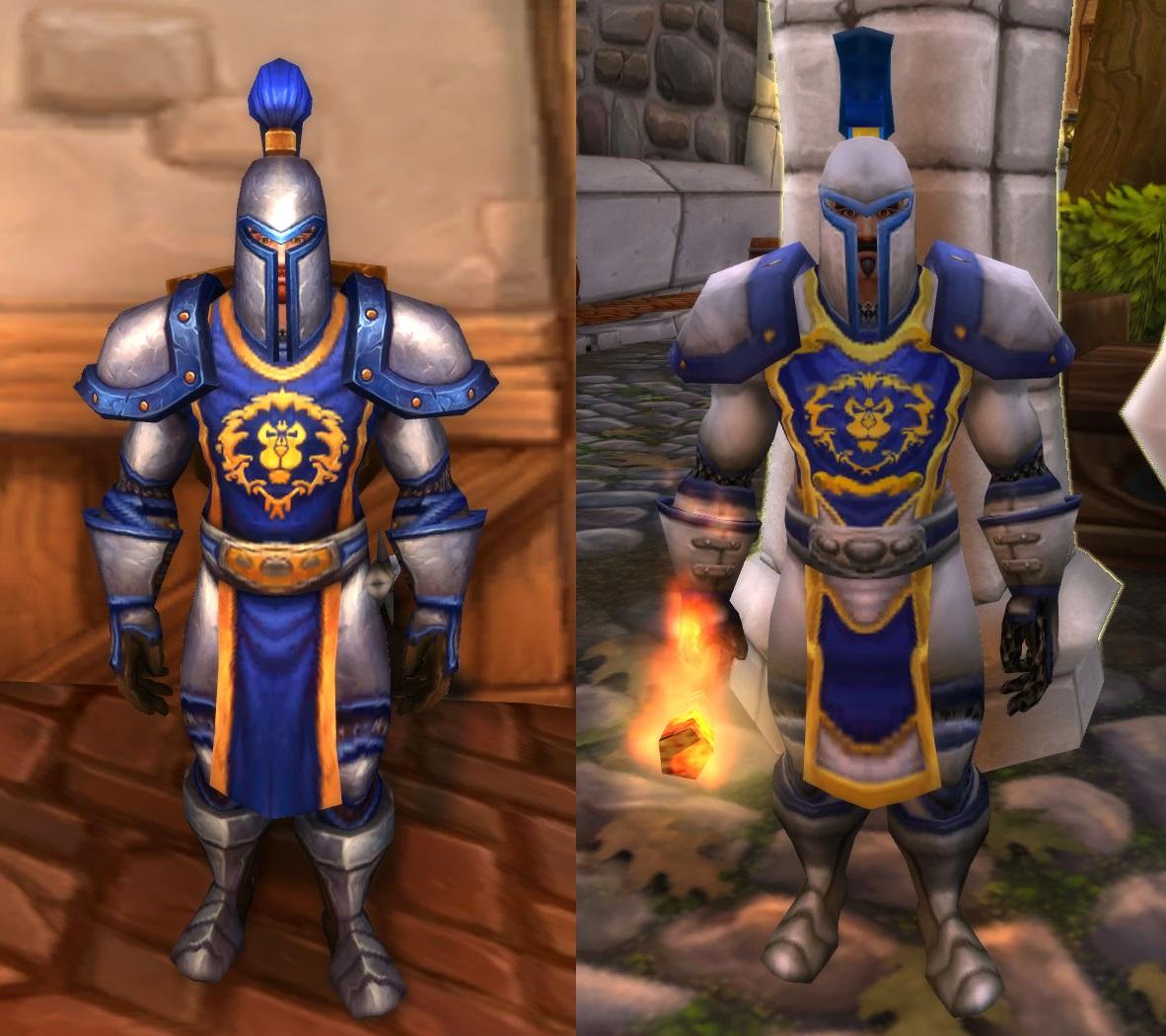 Why do we have guards still using the old Stormwind armor