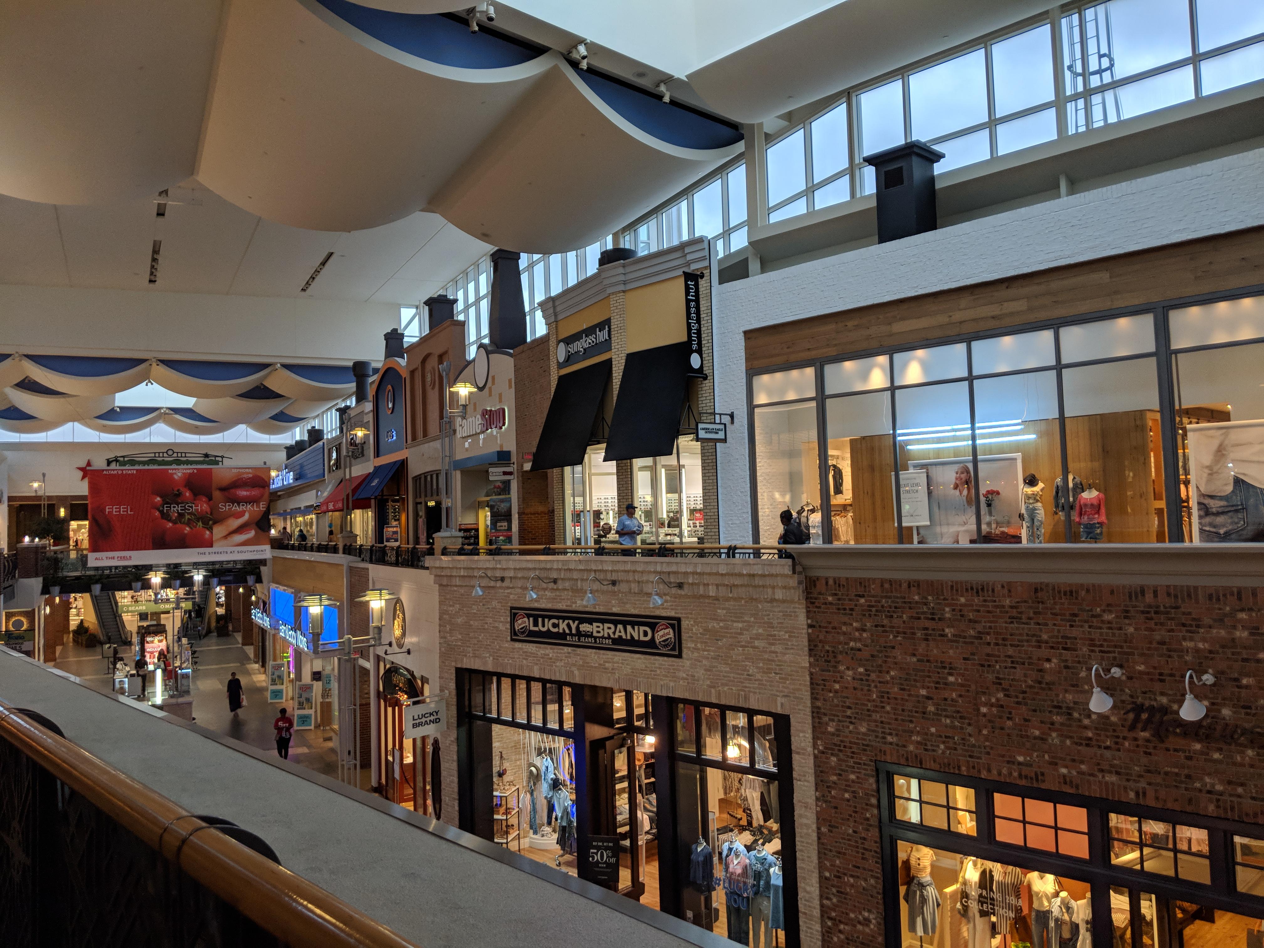 This mall is designed to look like an outdoor street lined with