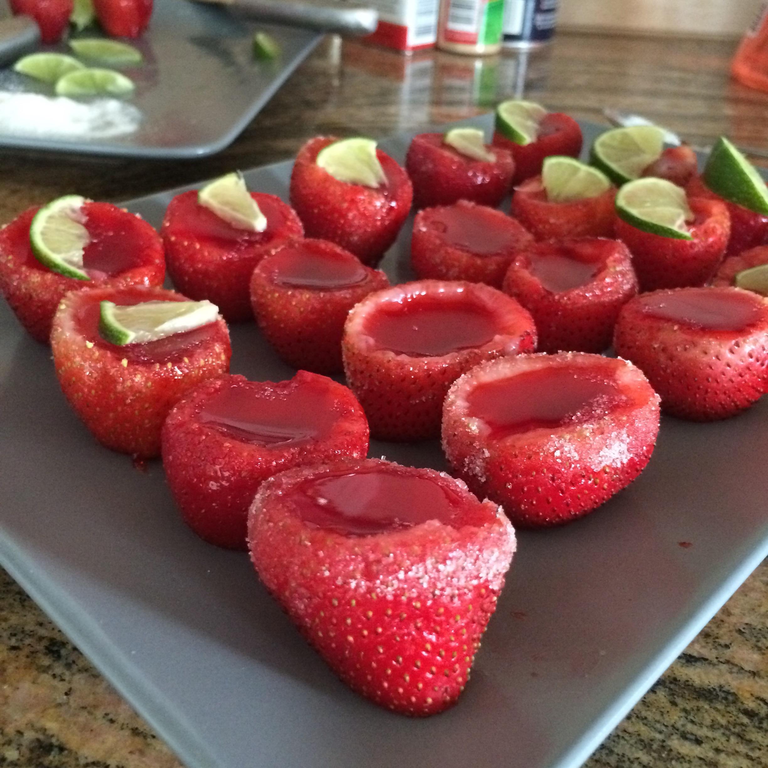 Strawberry Margarita Jello shots r/cocktails