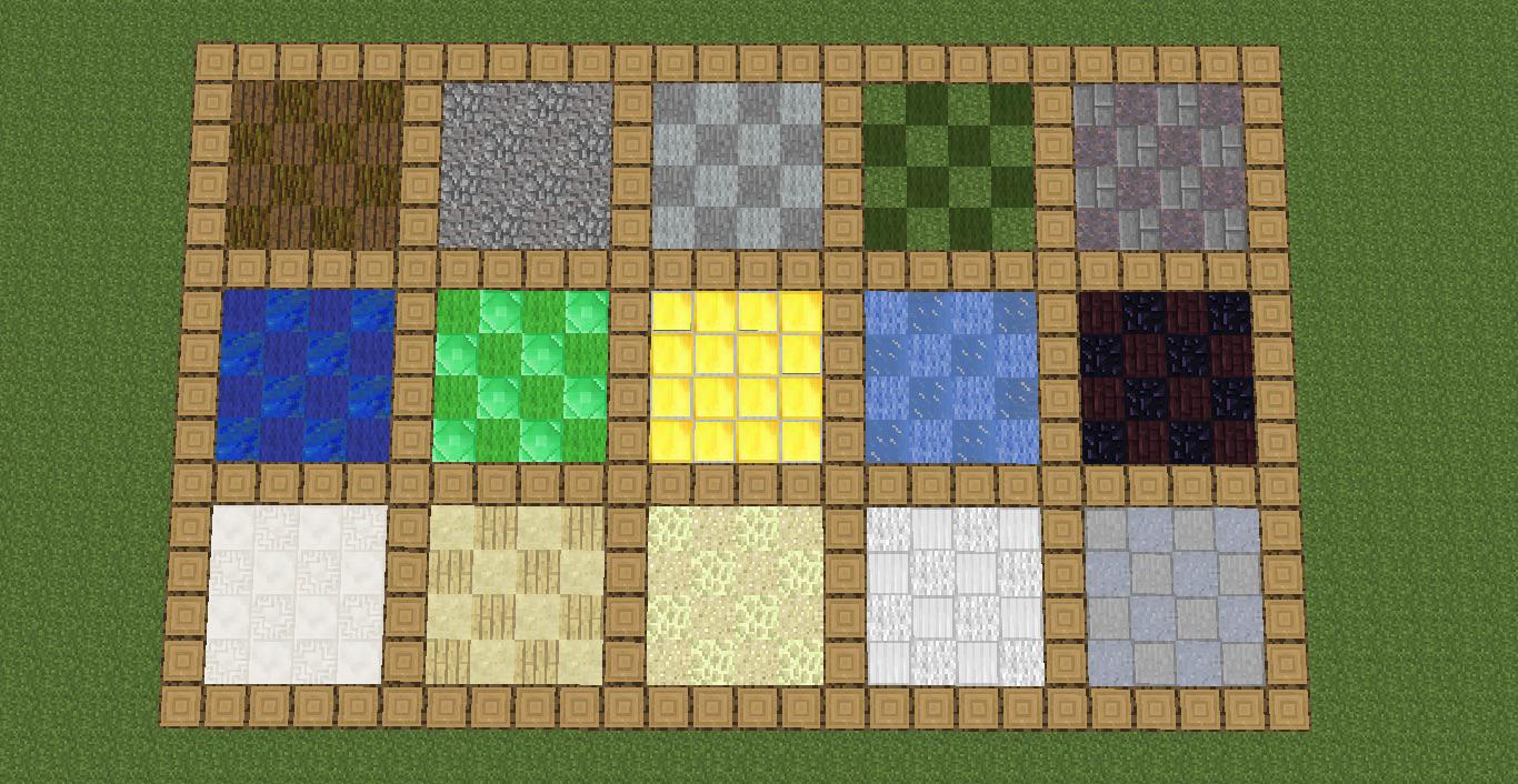 Some cool floor designs. r/Minecraft