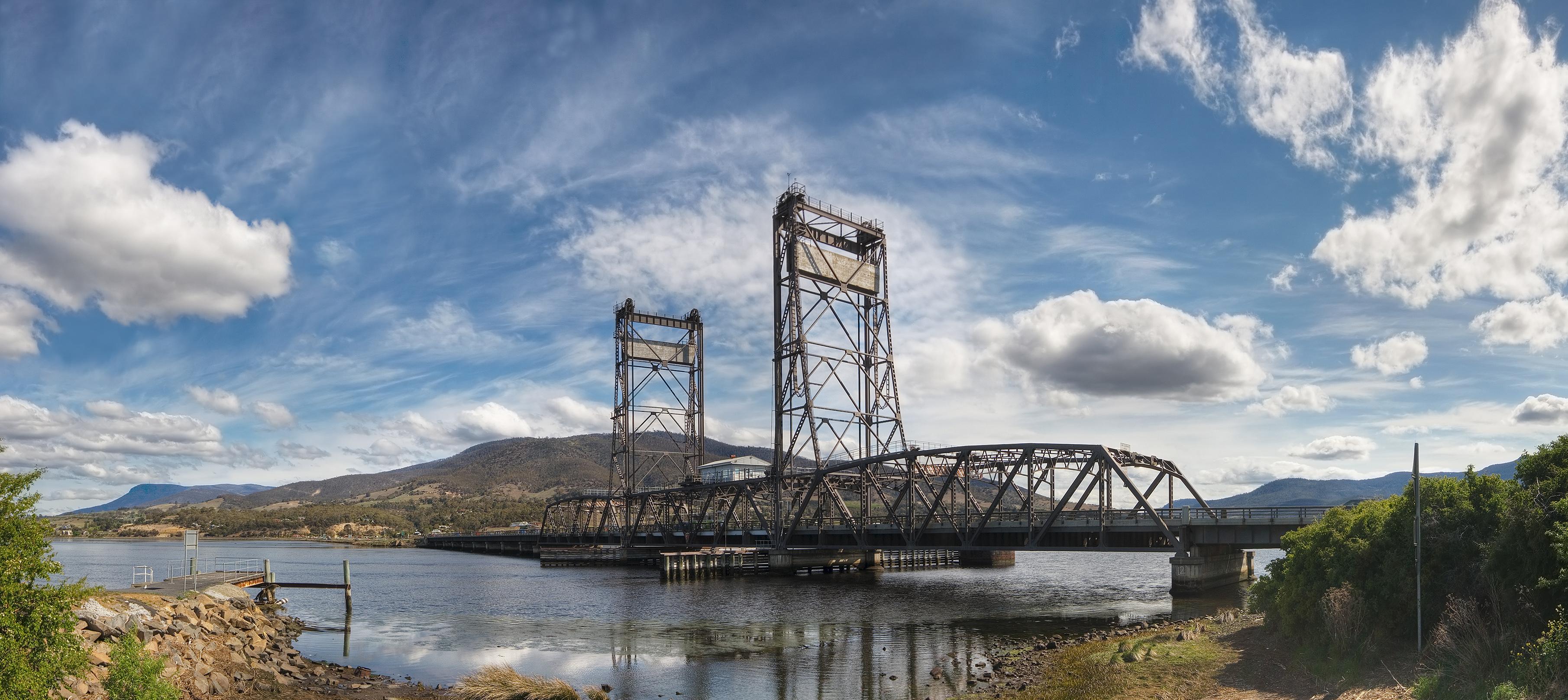 Bridgewater Bridge, Derwent River, Tasmania; one of only about half a