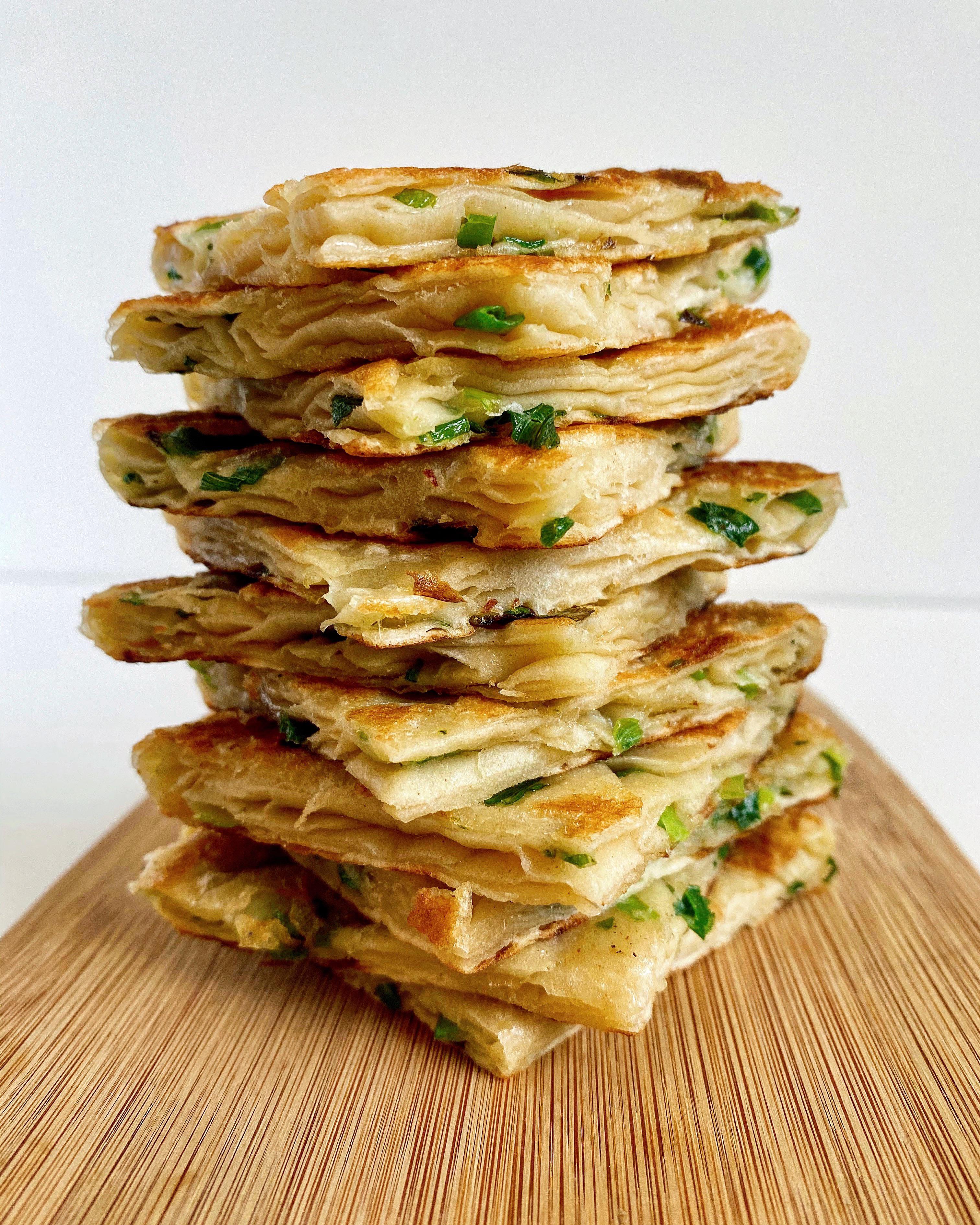 Bacon fat scallion pancakes (recipe in comments) r/RecipeCollection