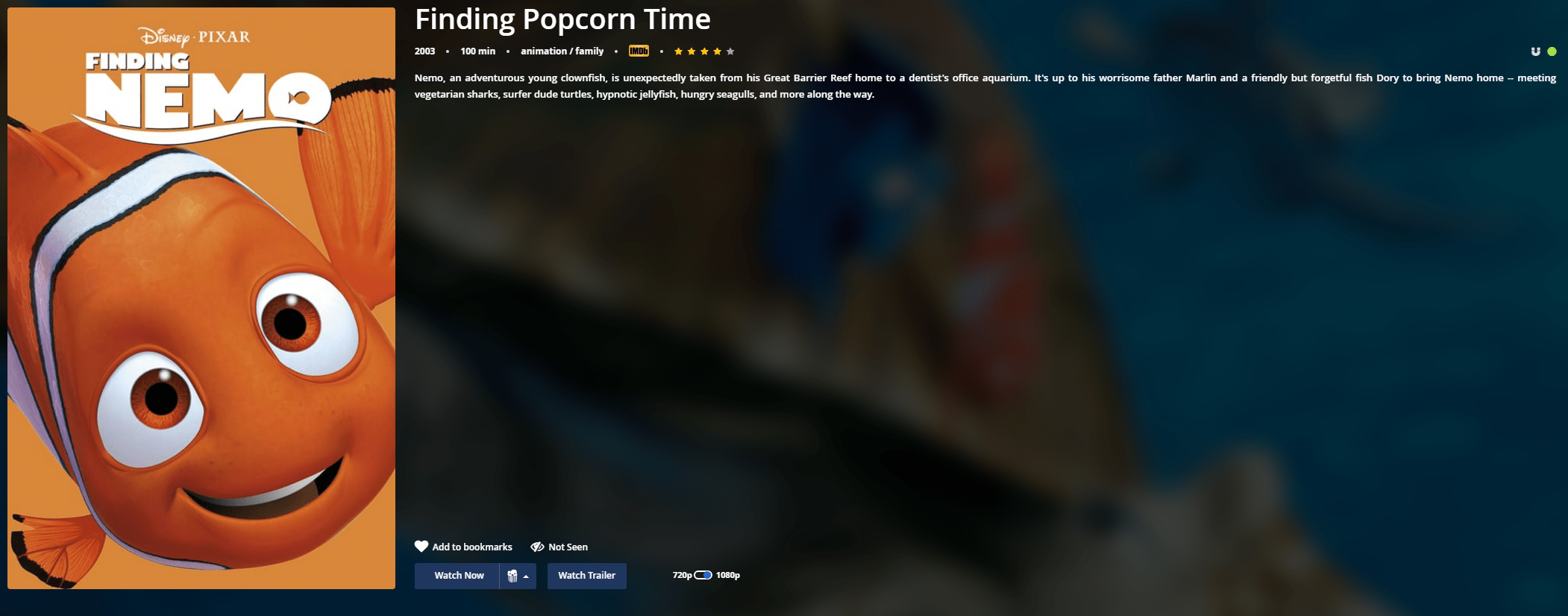 Let me watch my favourite movie named.... PopCornTime