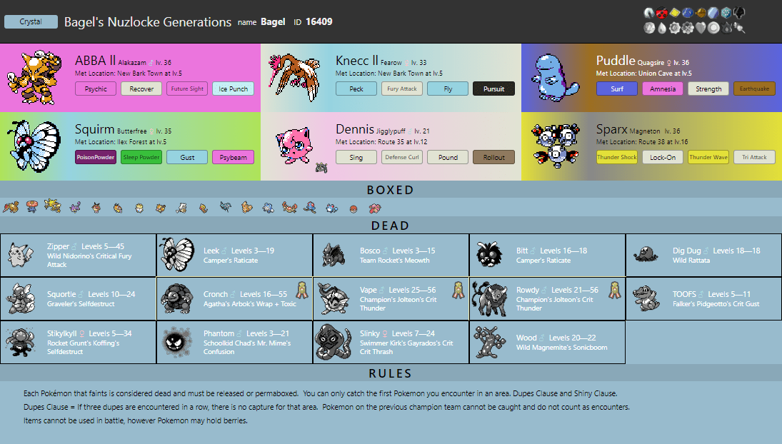 Bagel's Nuzlocke Generations Crystal Part 9 Liberation r/nuzlocke