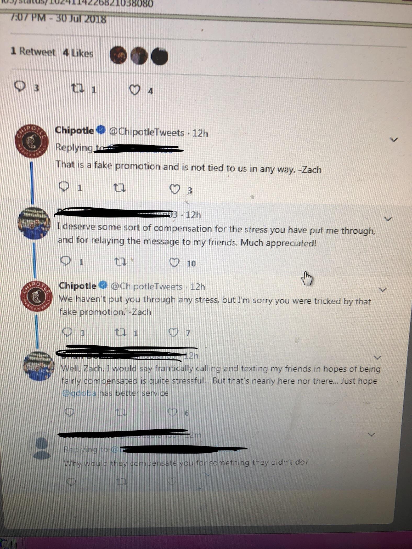 Chipotle should pay for chipotle scams r/ChoosingBeggars