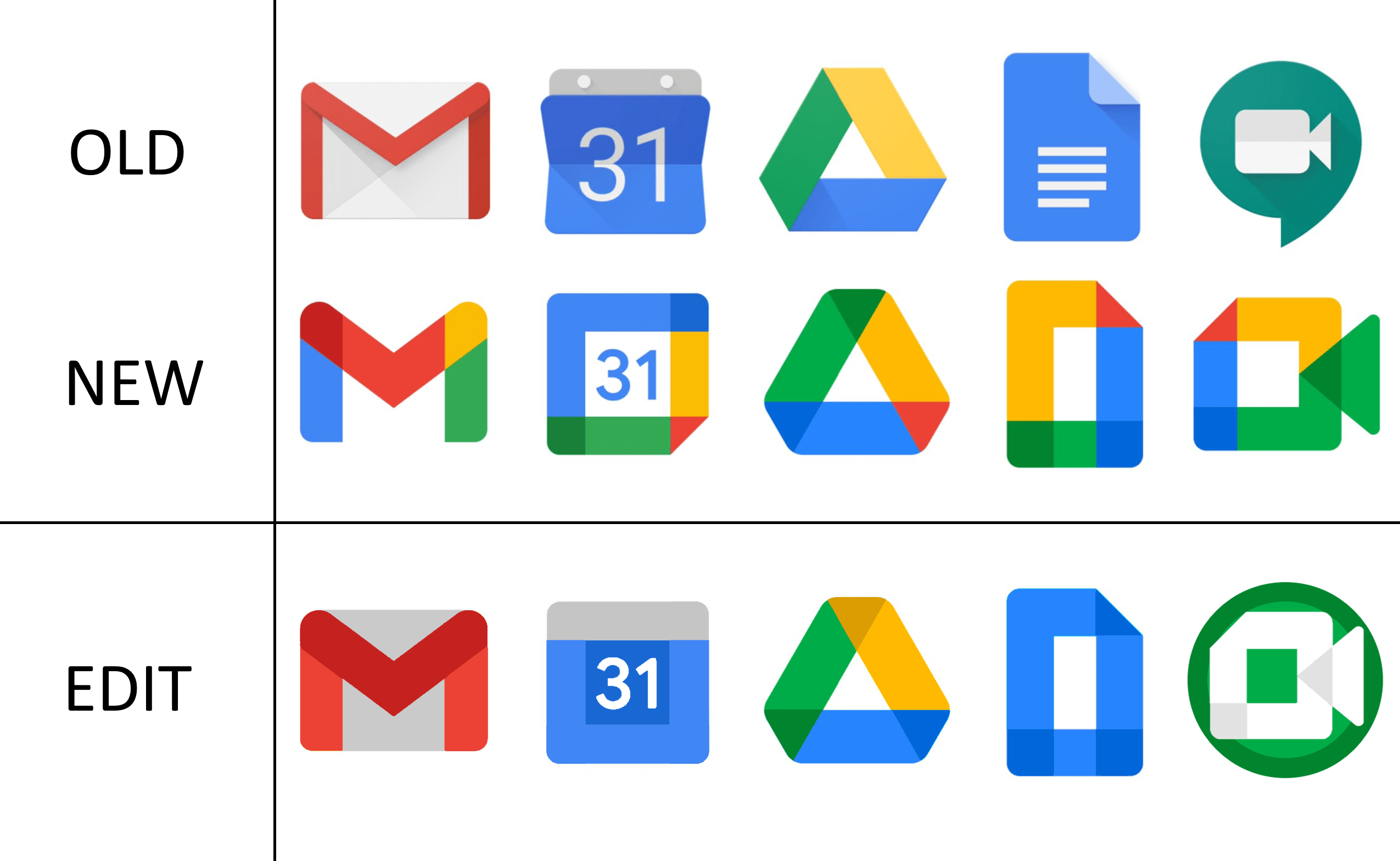 I Tried My Own Hand At Fixing The Icons Google