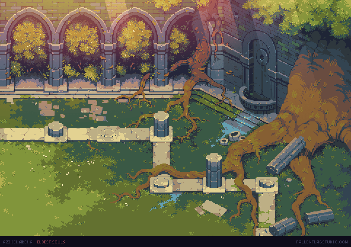 Such beautiful pixel art both dark and (in this case) light in nature