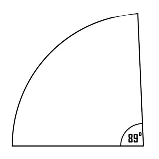 Perfeccionistas este es un ángulo de 89 grados. Tengan buen día r
