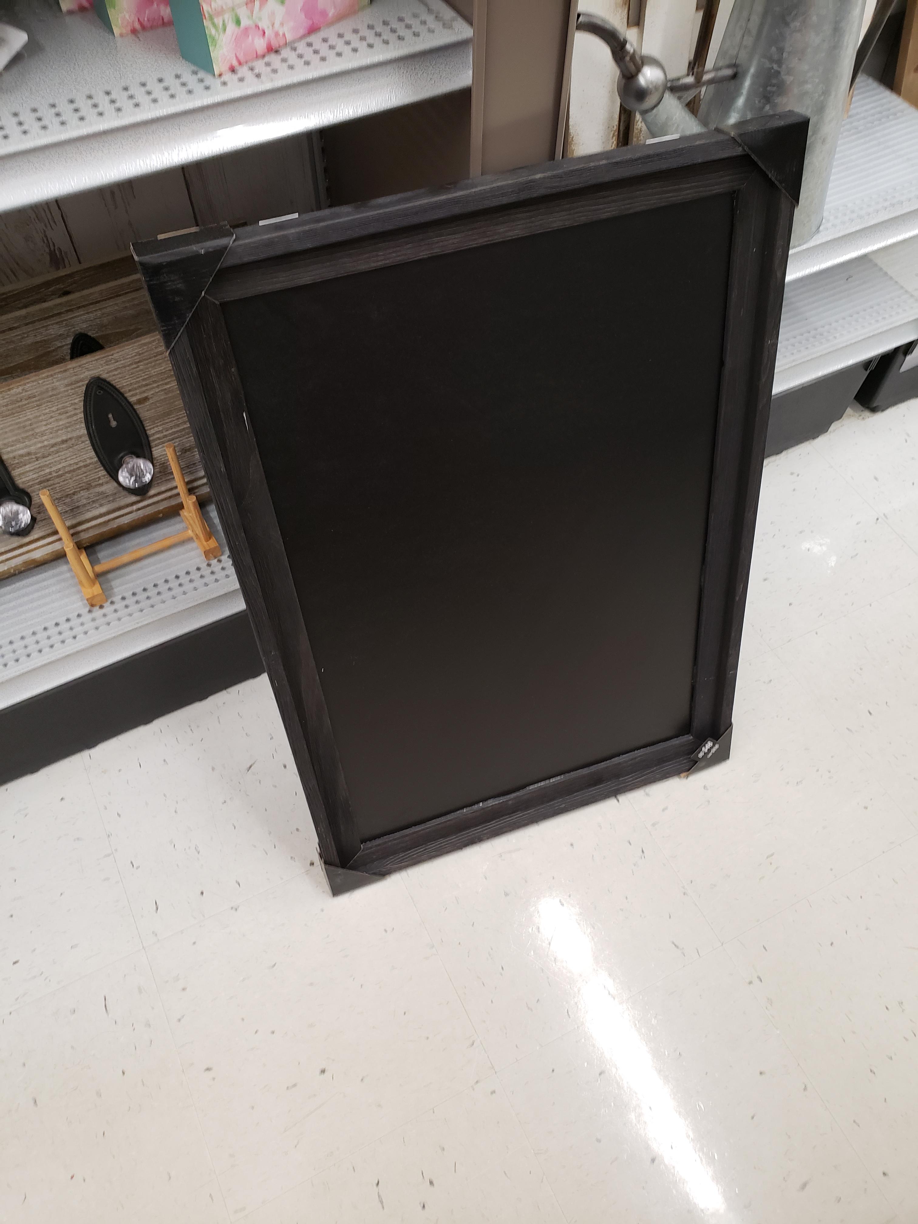 Michael's had these huge chalkboards for 70. Got this one for under
