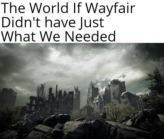 Wayfair has just what I need. memes