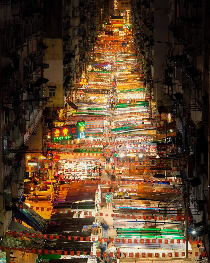 The Temple Street Night Market in Hong Kong [OC] CityPorn