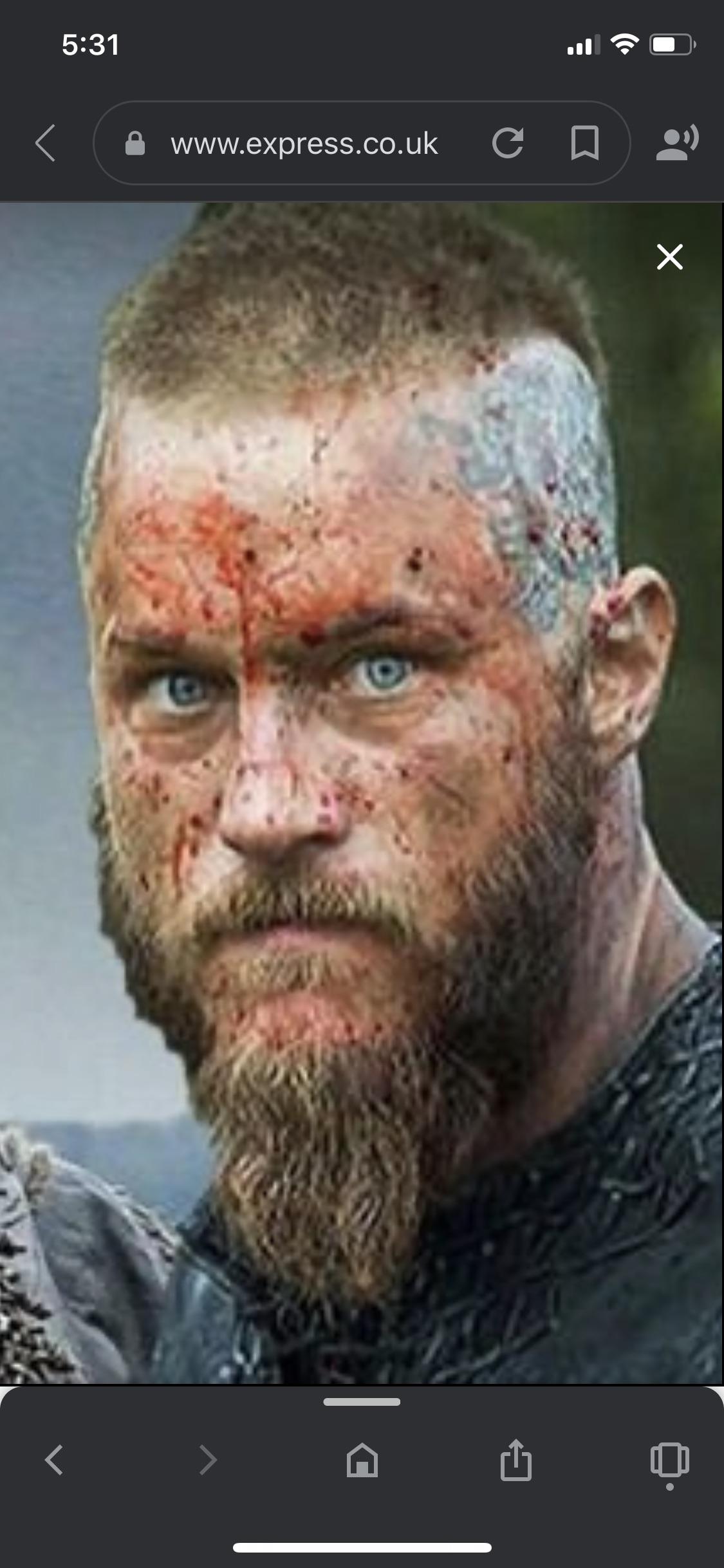 Help me please! This is Travis Fimmel in the show Vikings. But he looks