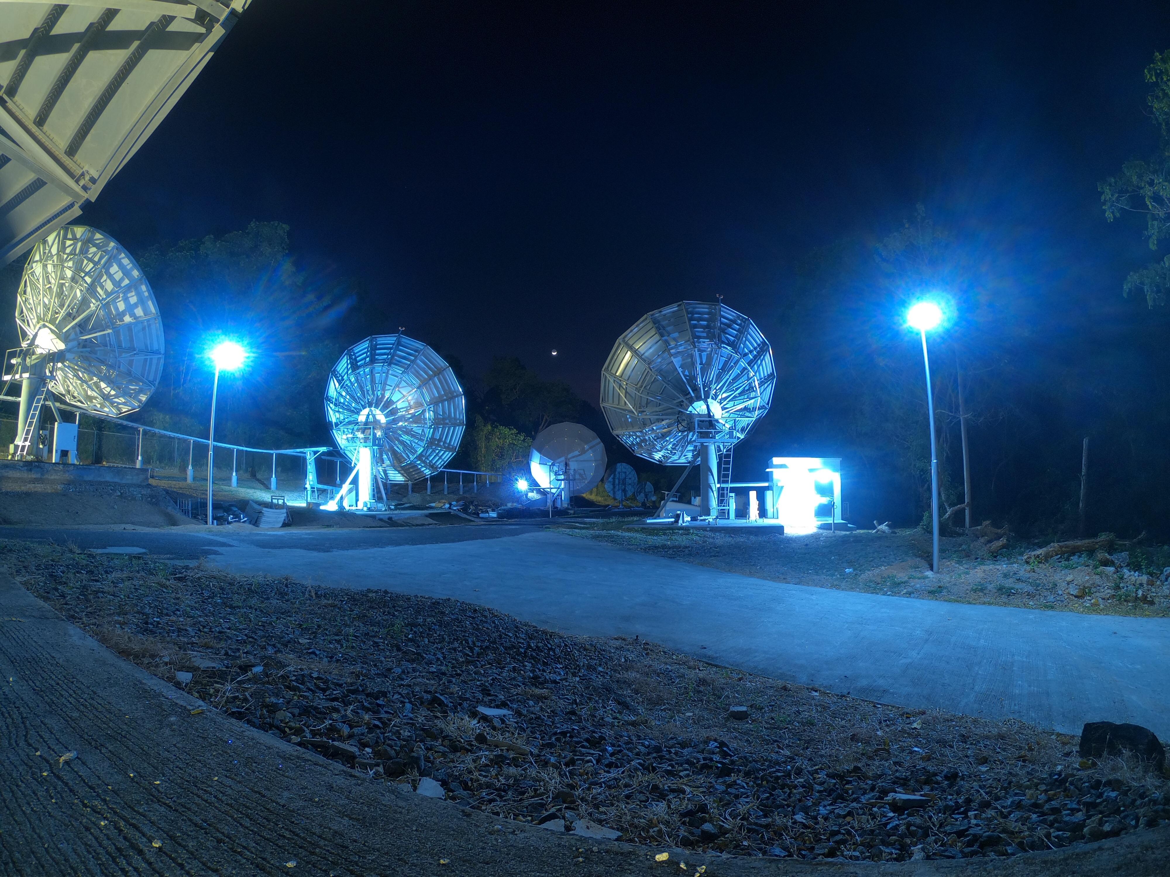 antenna farm in the forest at night (H7B) r/gopro