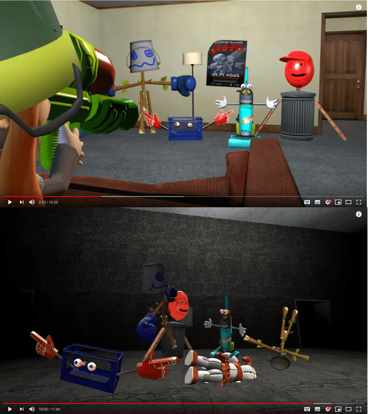 I know a Continuity Nod when I see one! (Top A Day In the Life of Everyone Bottom Ultimate