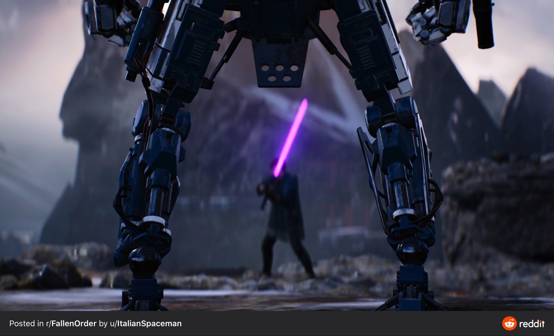 This Shot from Jedi Fallen Order makes me want Titans as Secret Bosses