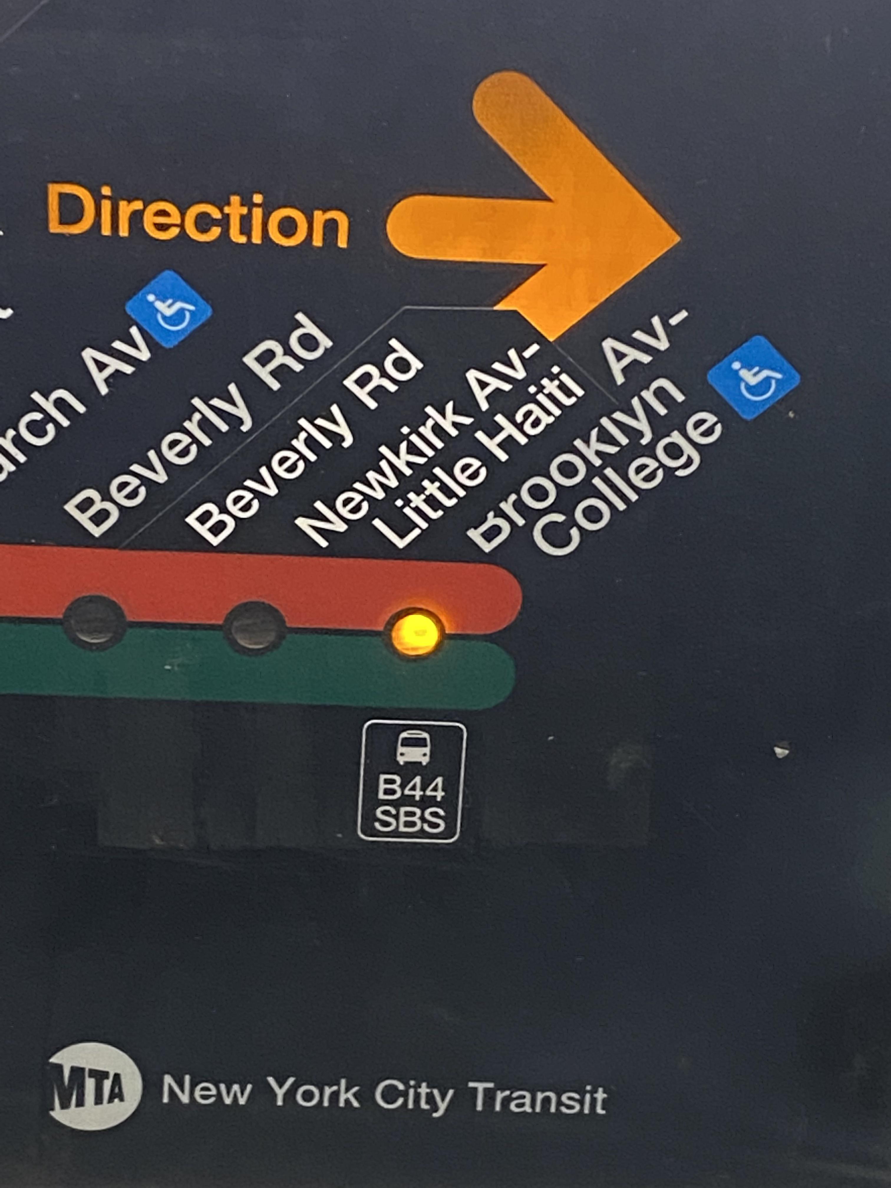 Ah yes, my favorite station. Newkirk Avenue Little Haiti Avenue