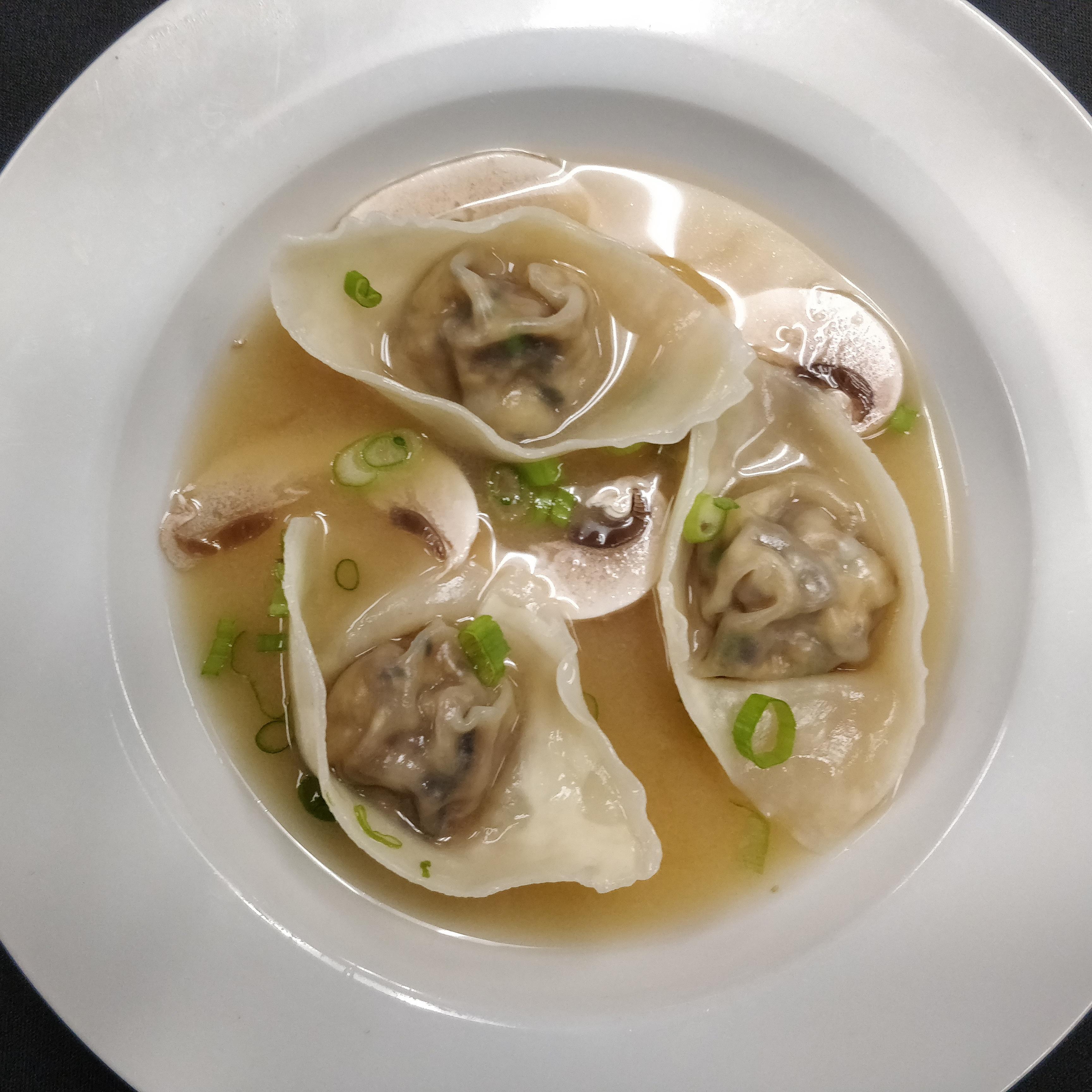 Unagi dumplings in miso broth from a few weeks back r/KitchenConfidential