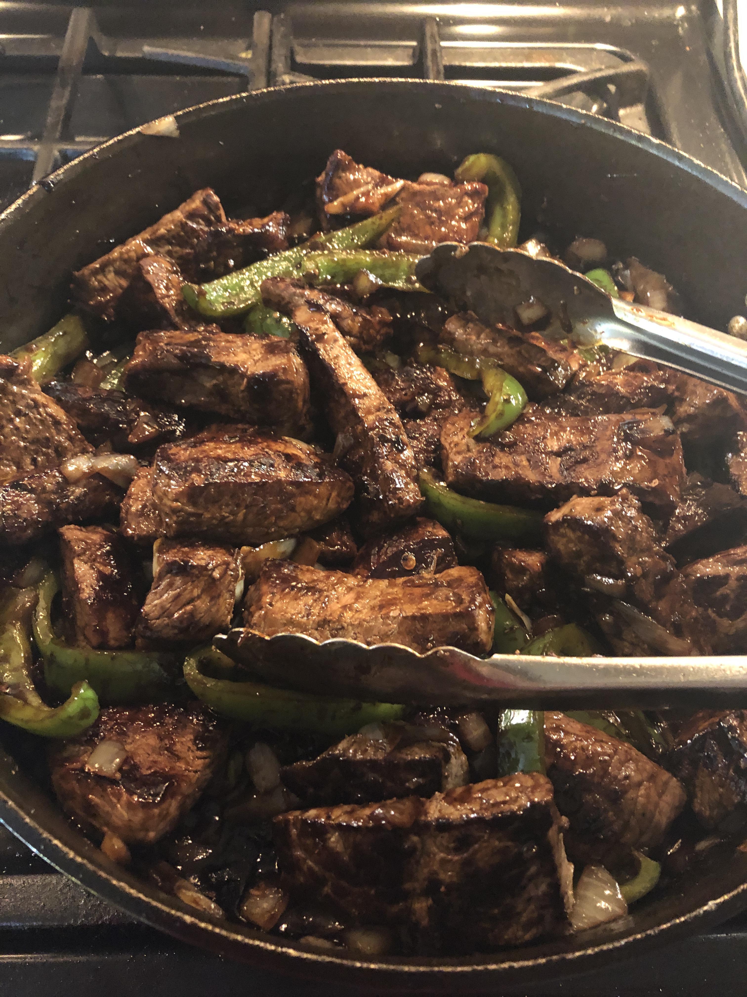 First Attempt at Bell Peppers and Beef r/cowboybebop