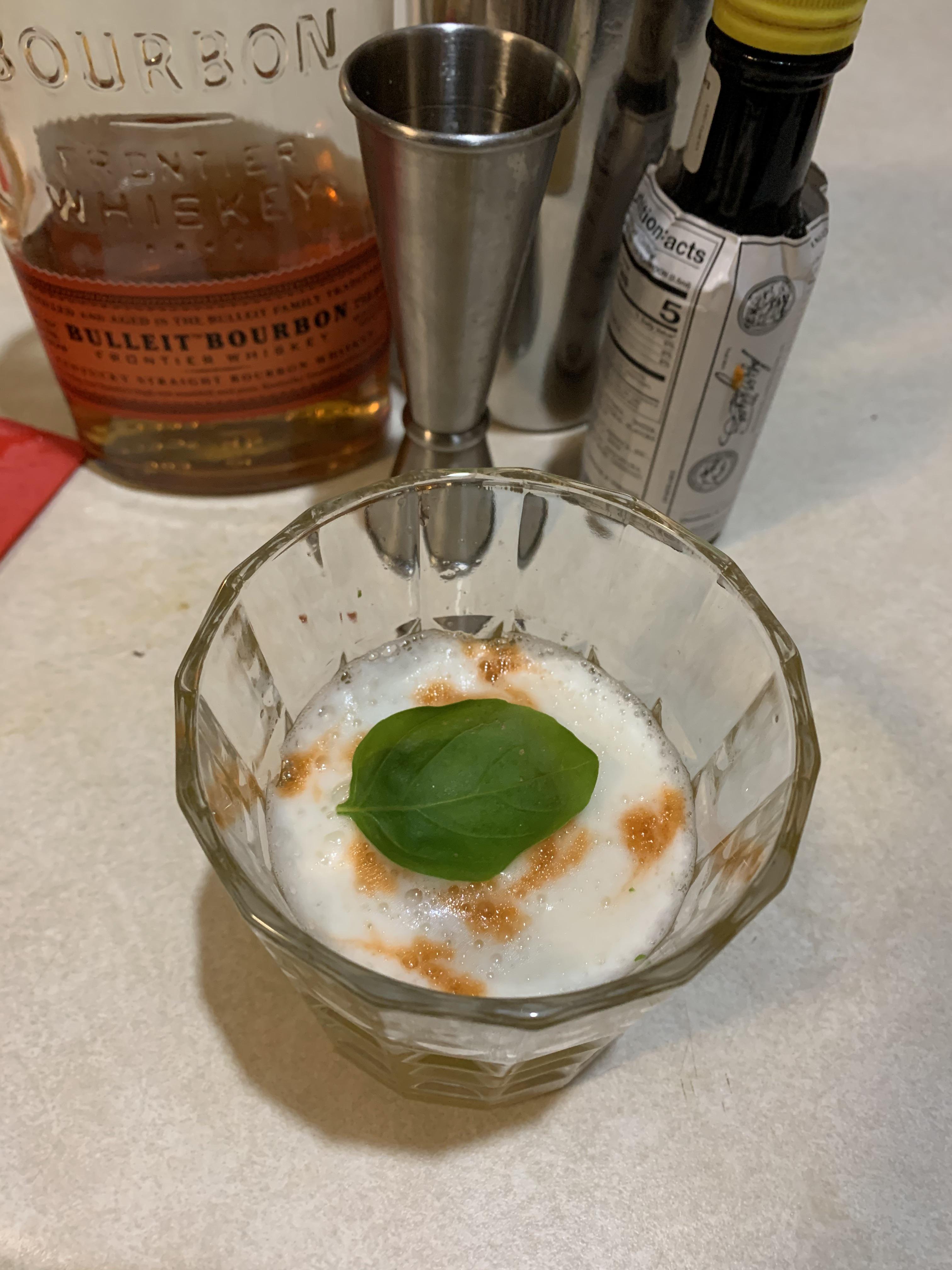 Basil whiskey sour r/cocktails