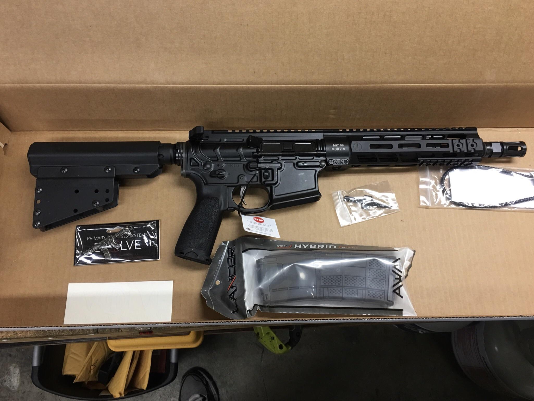 Just arrived at my FFL. Primary Weapon Systems MK109 MOD 2M Pistol in 300 Blackout. ar15