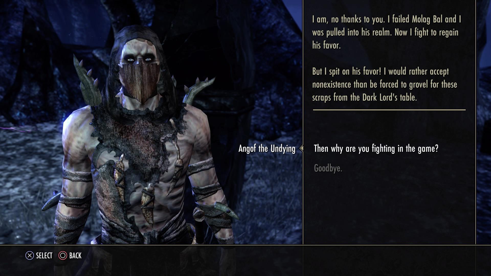 So are we ever gonna fulfill our end of the bargain and get Angof his