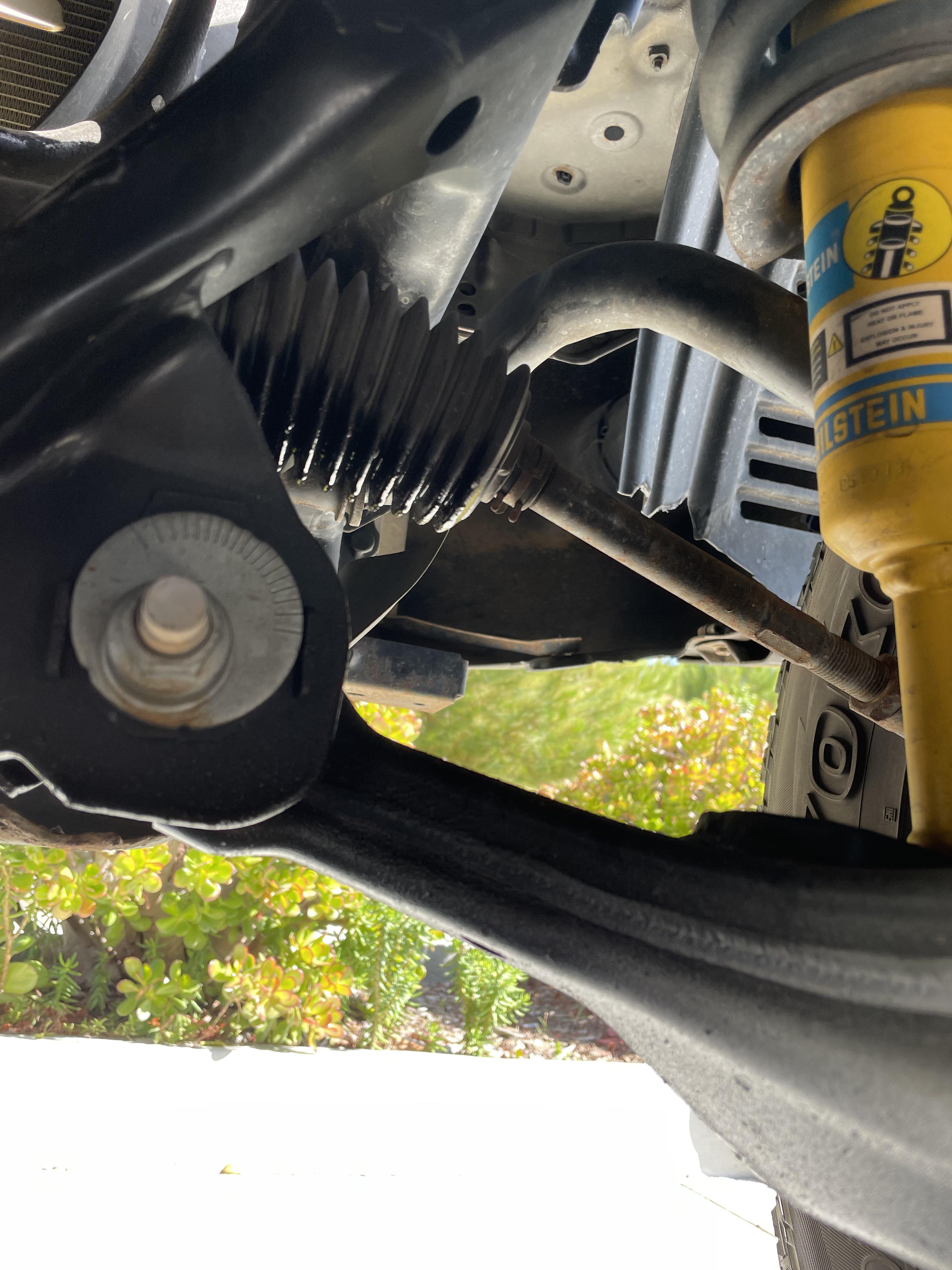 Oillike leak on inner tie rod passenger side of a 2011 Toyota , any ideas what I should