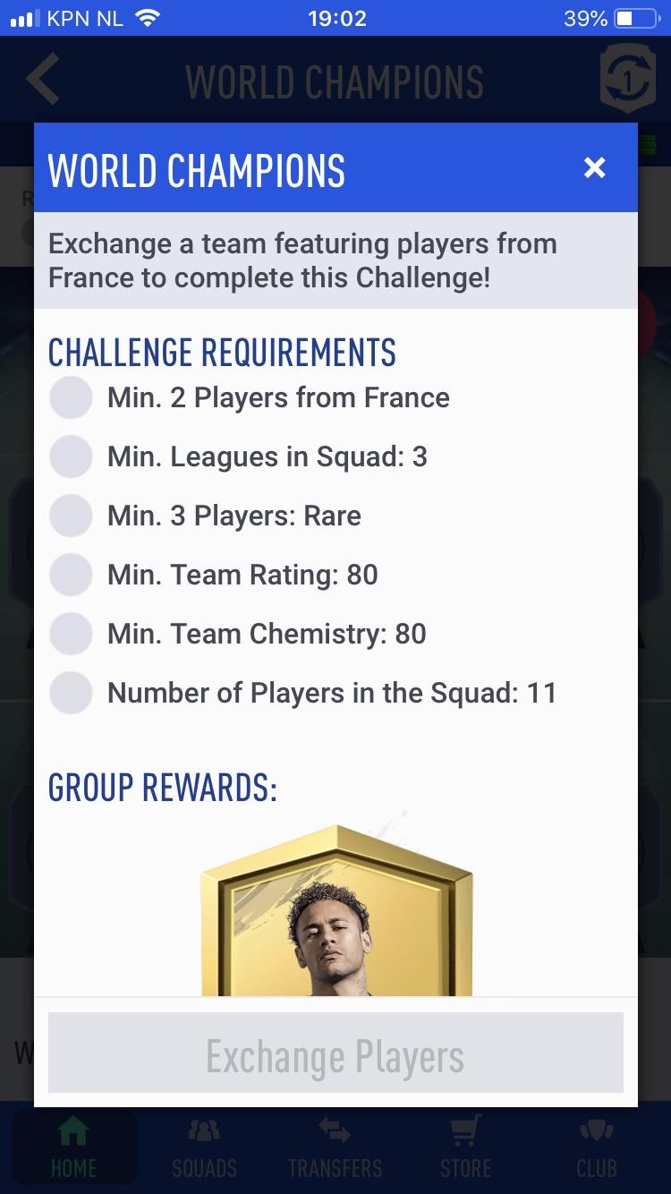 New world champions SBC! Reward Prime gold players pack r/FIFA