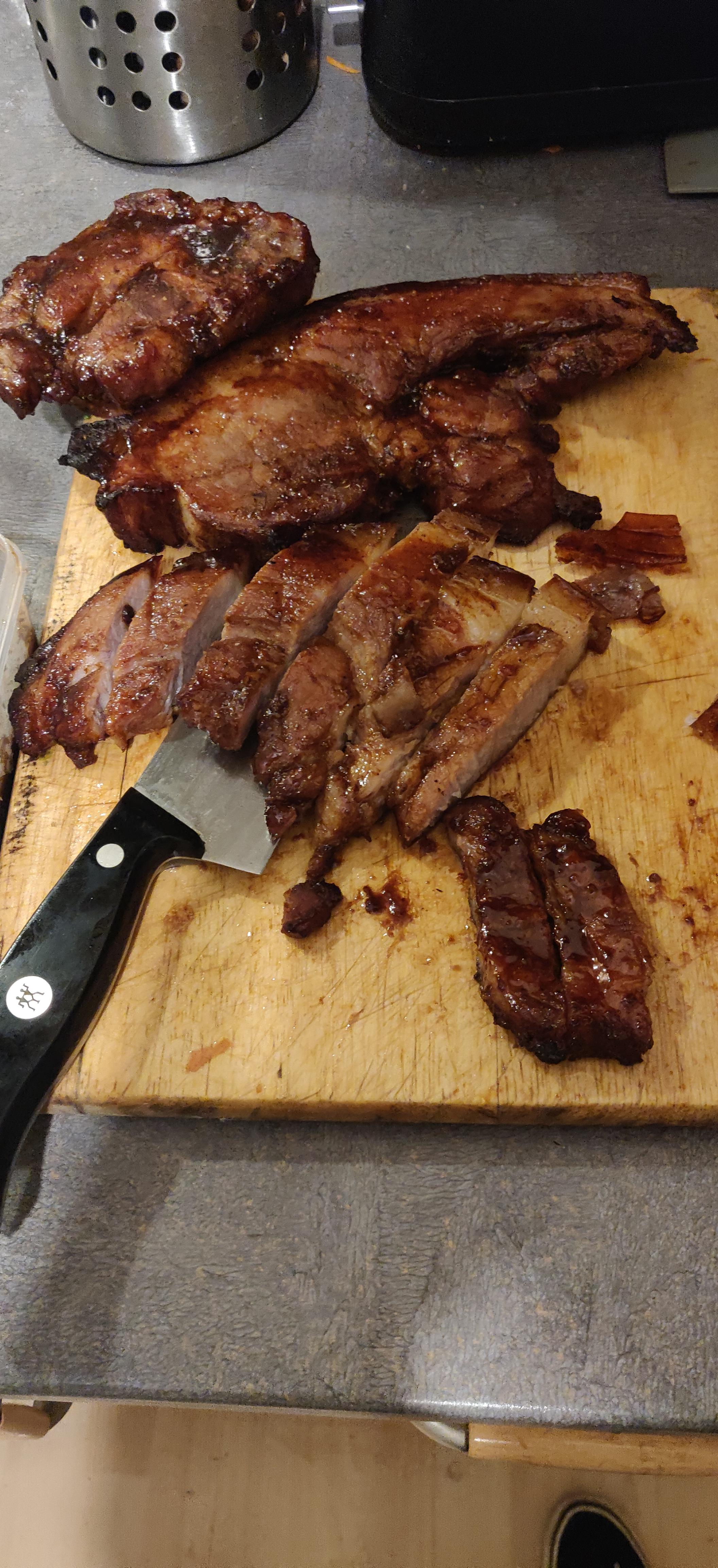Made joshua's chinese bbq pork recipe for Christmas dinner, everyone