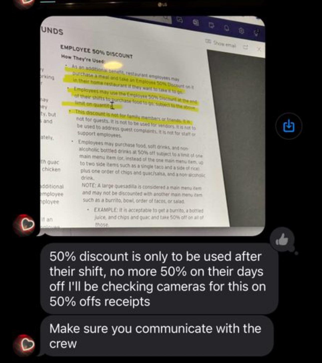 New Chipotle Discount Policy? r/Chipotle