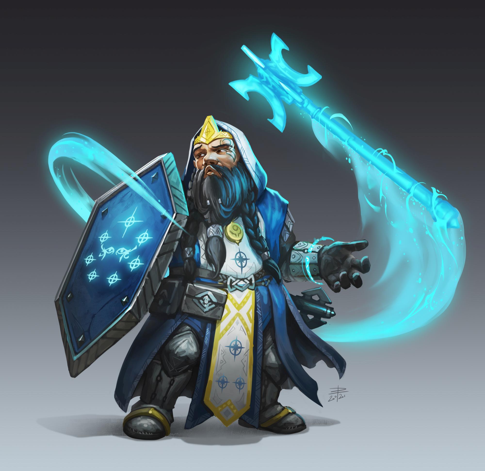 [Art] [OC] Bofrut, the Hill Dwarf Twilight Cleric r/DnD