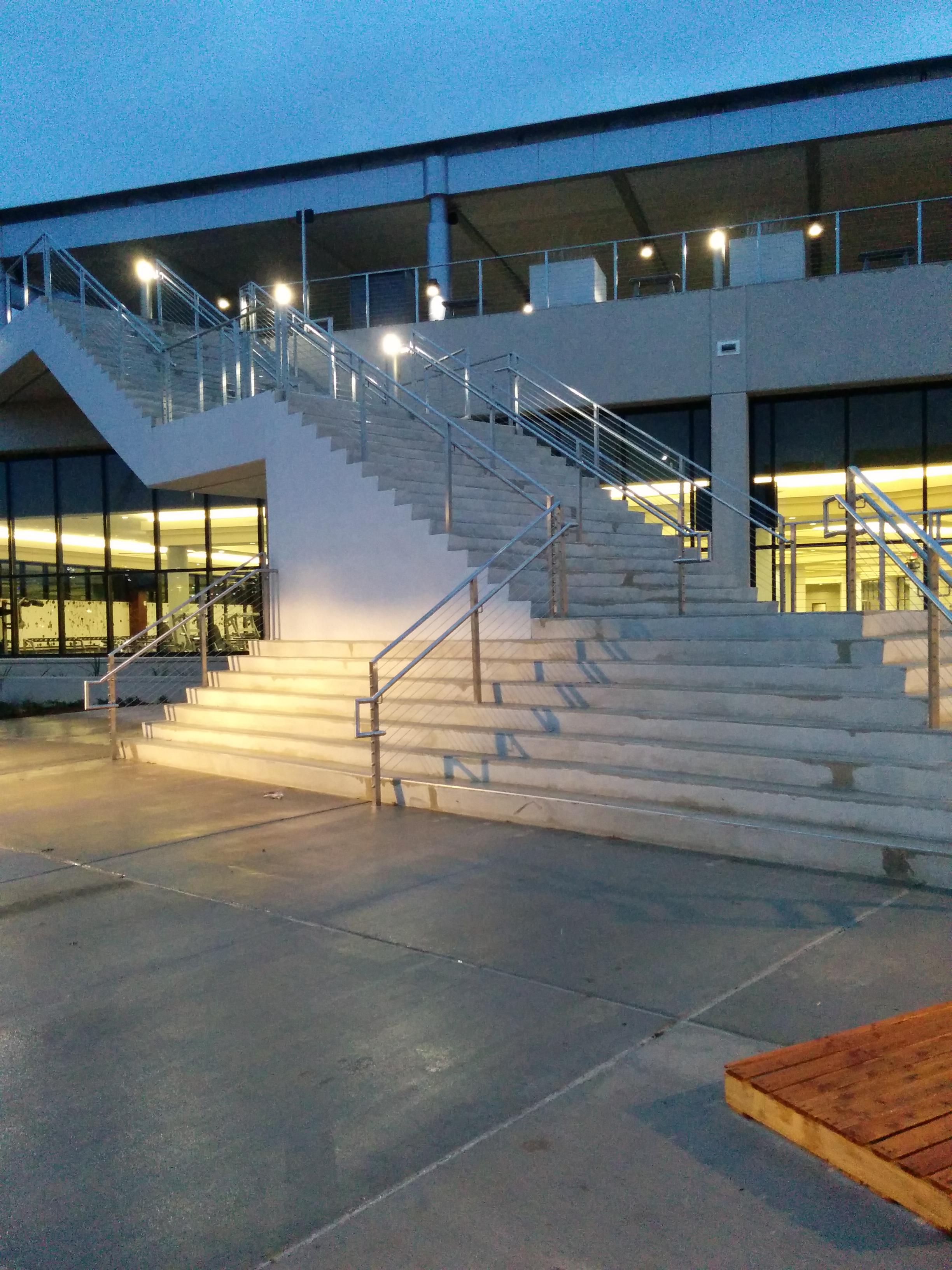 This staircase outside Texas A&M's Rec center CrappyDesign