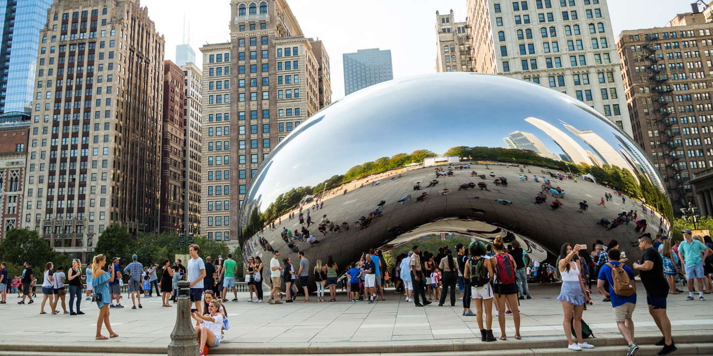 Fun fact The famous bean statue in Chicago isn't a bean. Anish Kapoor