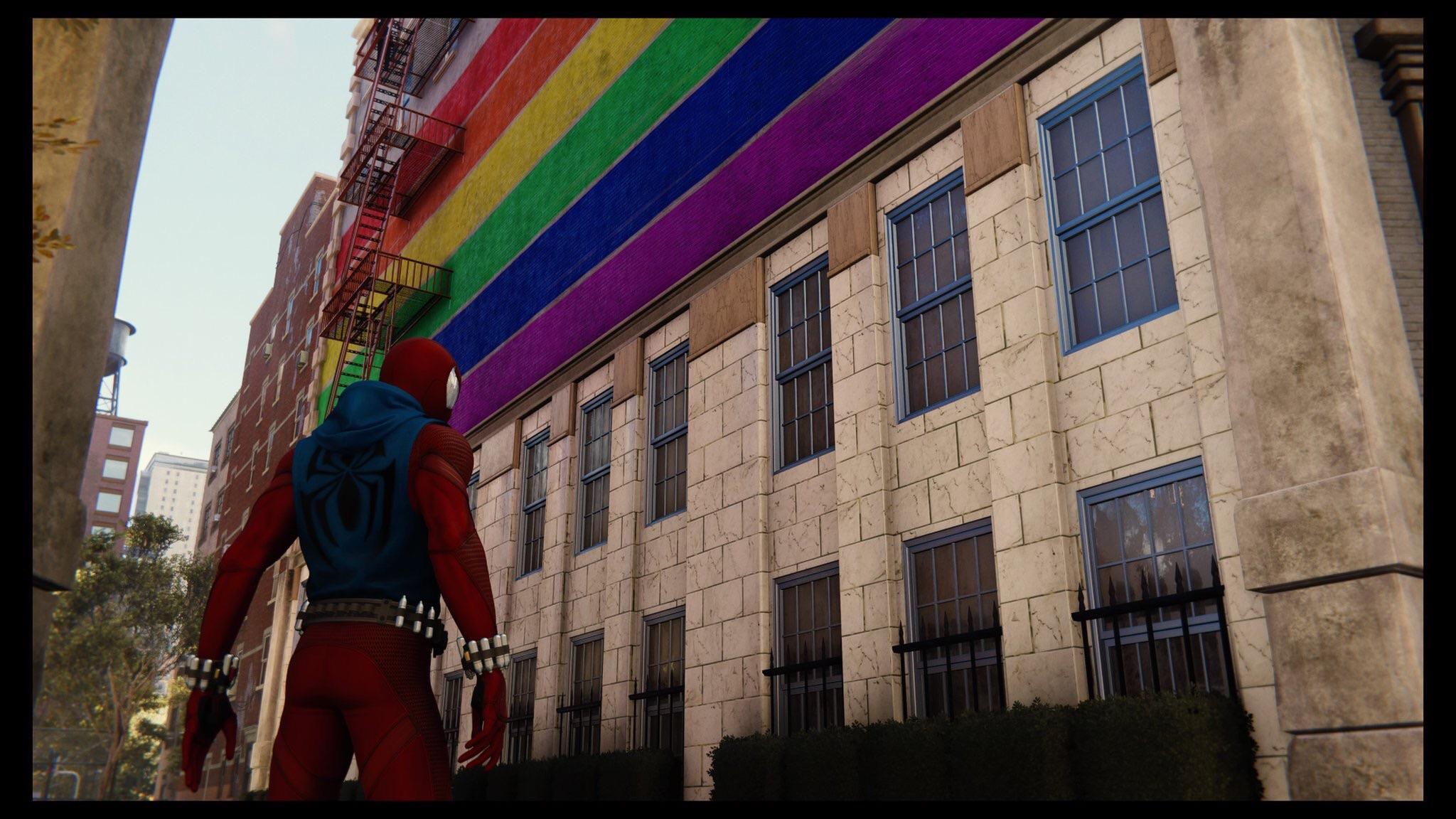 Secret landmark in SpiderMan (PS4) (featuring Spiderbooty) r/gaymers