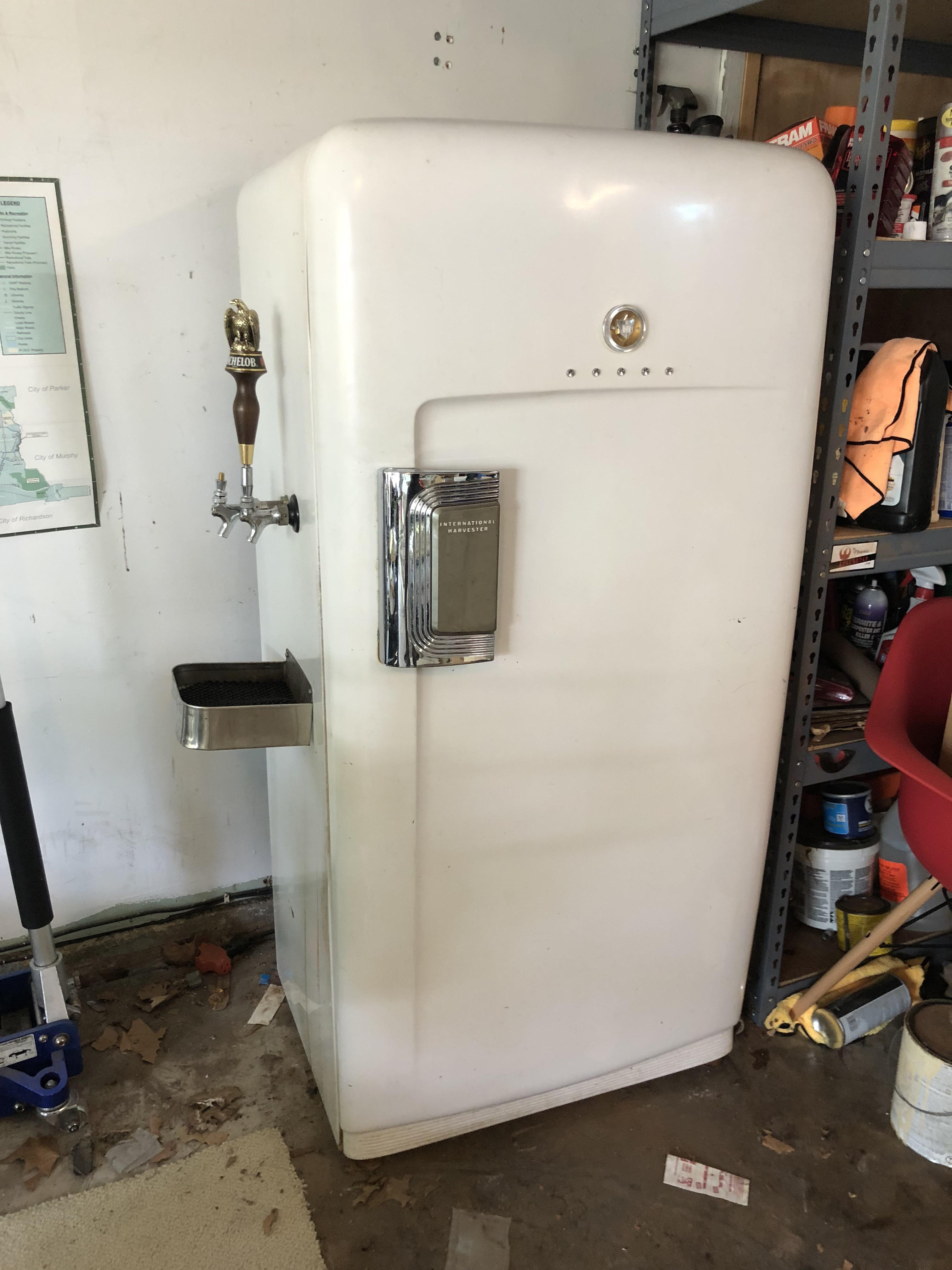 My grandparents bought this 1954 International Harvester fridge new. I