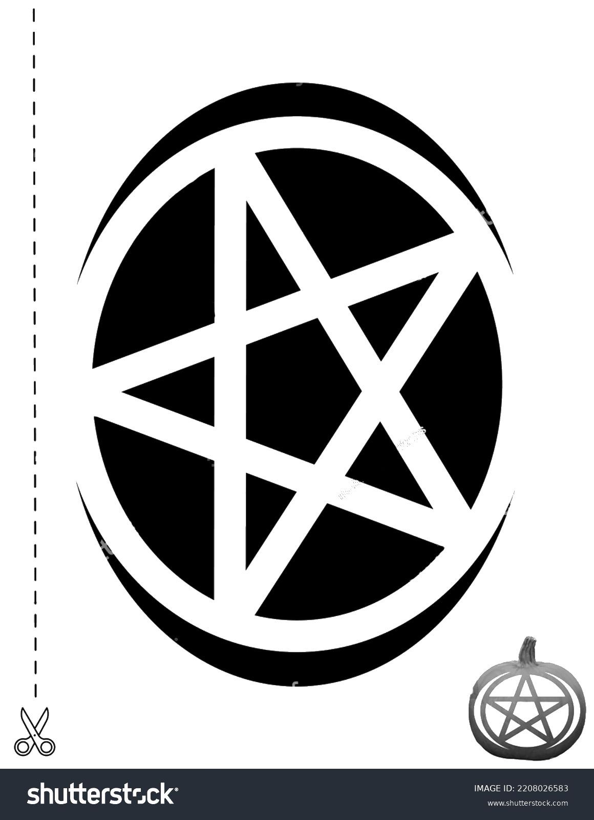 Pentagram (Free Pumpkin Stencil Pumpkin Pattern Pumpkin Template Pentagram (Free Pumpkin Stencil Pumpkin Pattern Pumpkin Template