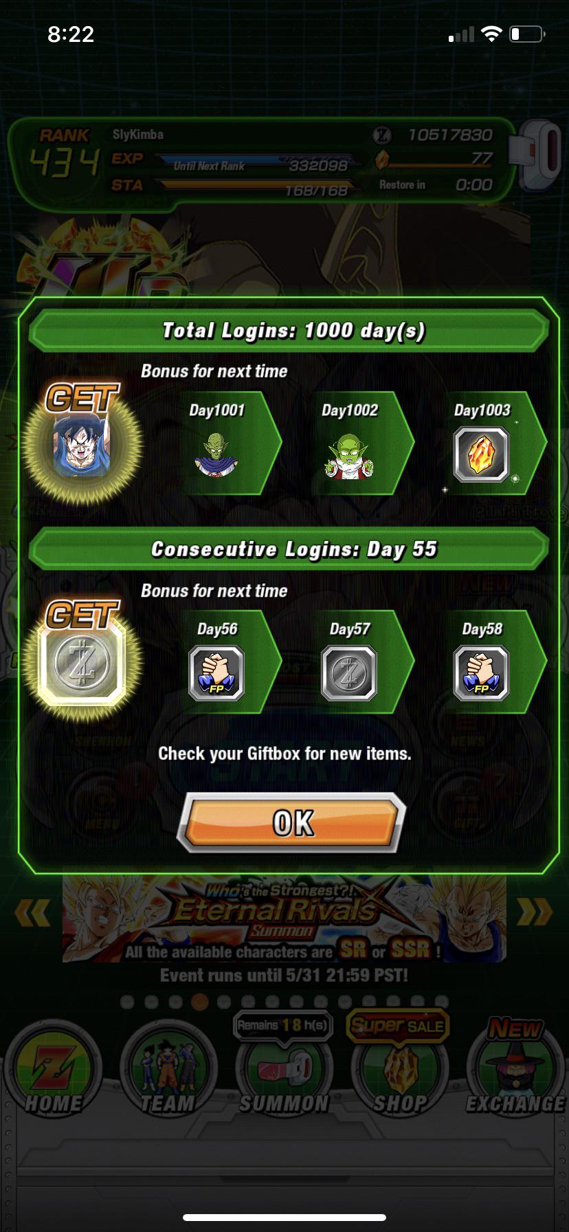 Finally Part of the 1000 day club. I love this game and the community